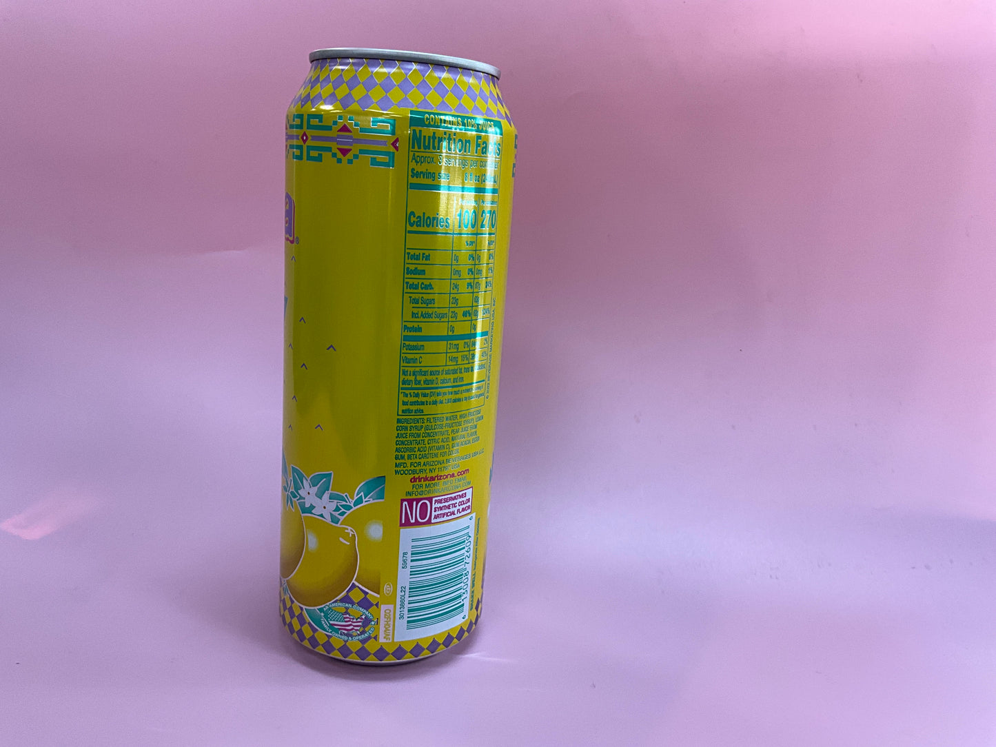 Arizona lemonade fruit juice cocktail 68