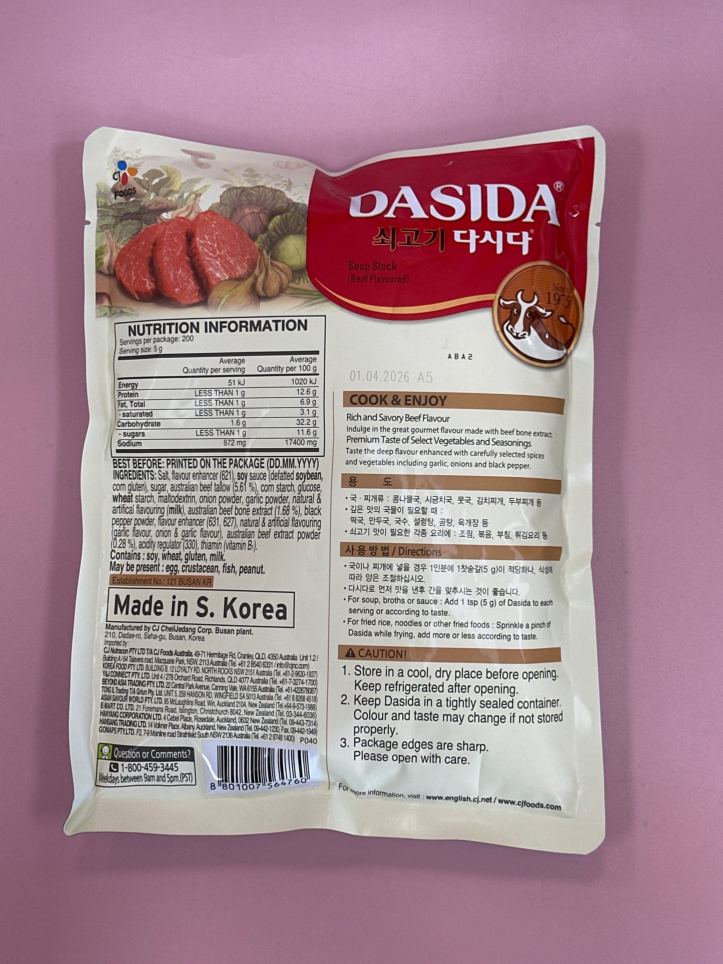 Dasida soup stock beef 1kg