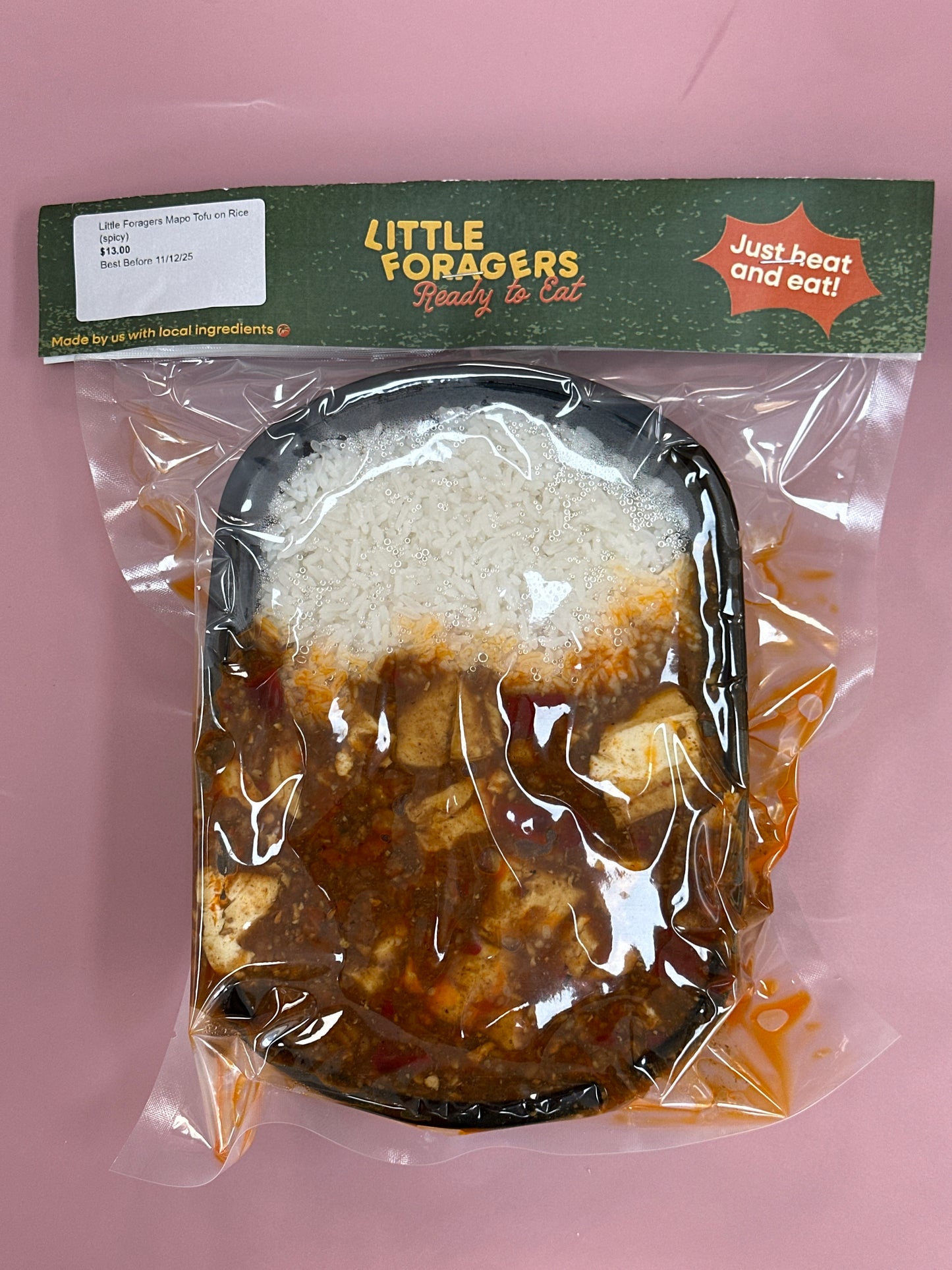 Little Foragers Mapo Tofu On Rice (Spicy)