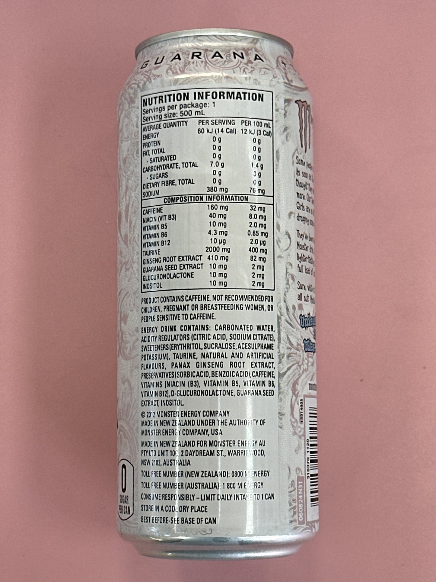 Monster Zero Ultra 500ml