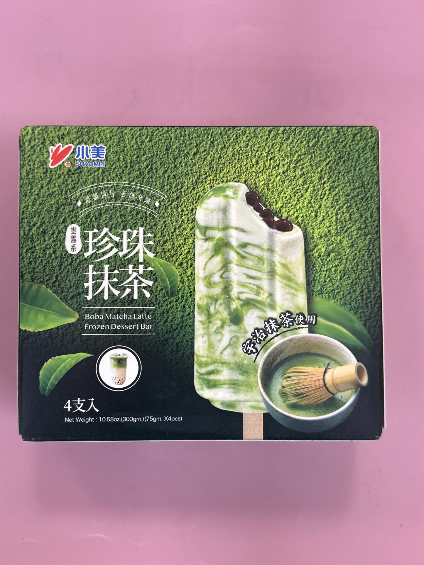 Shao Mei Boba Matcha Latte Ice Cream Bar