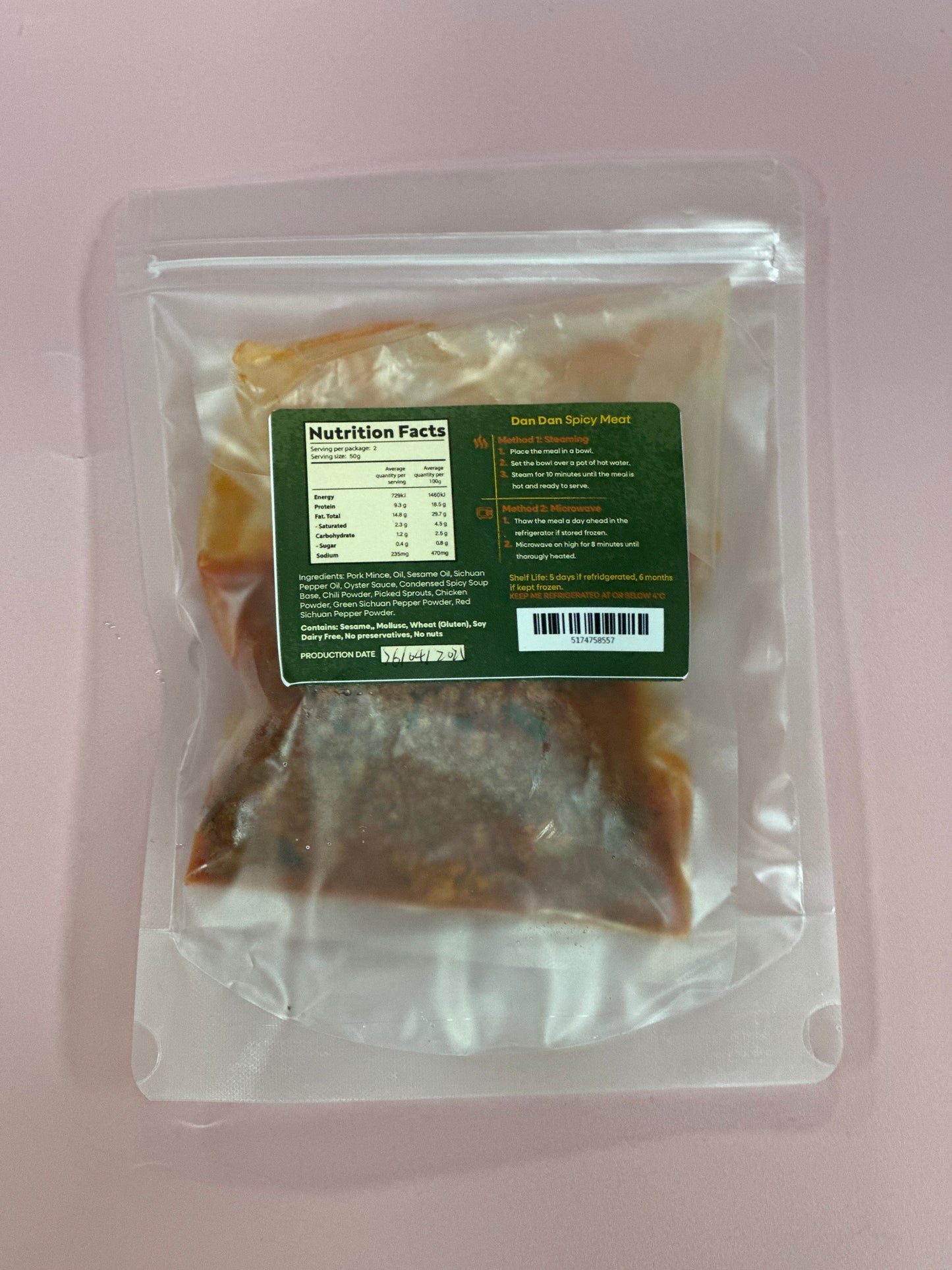 Eightgrains Dan Dan Spicy Meat 100g