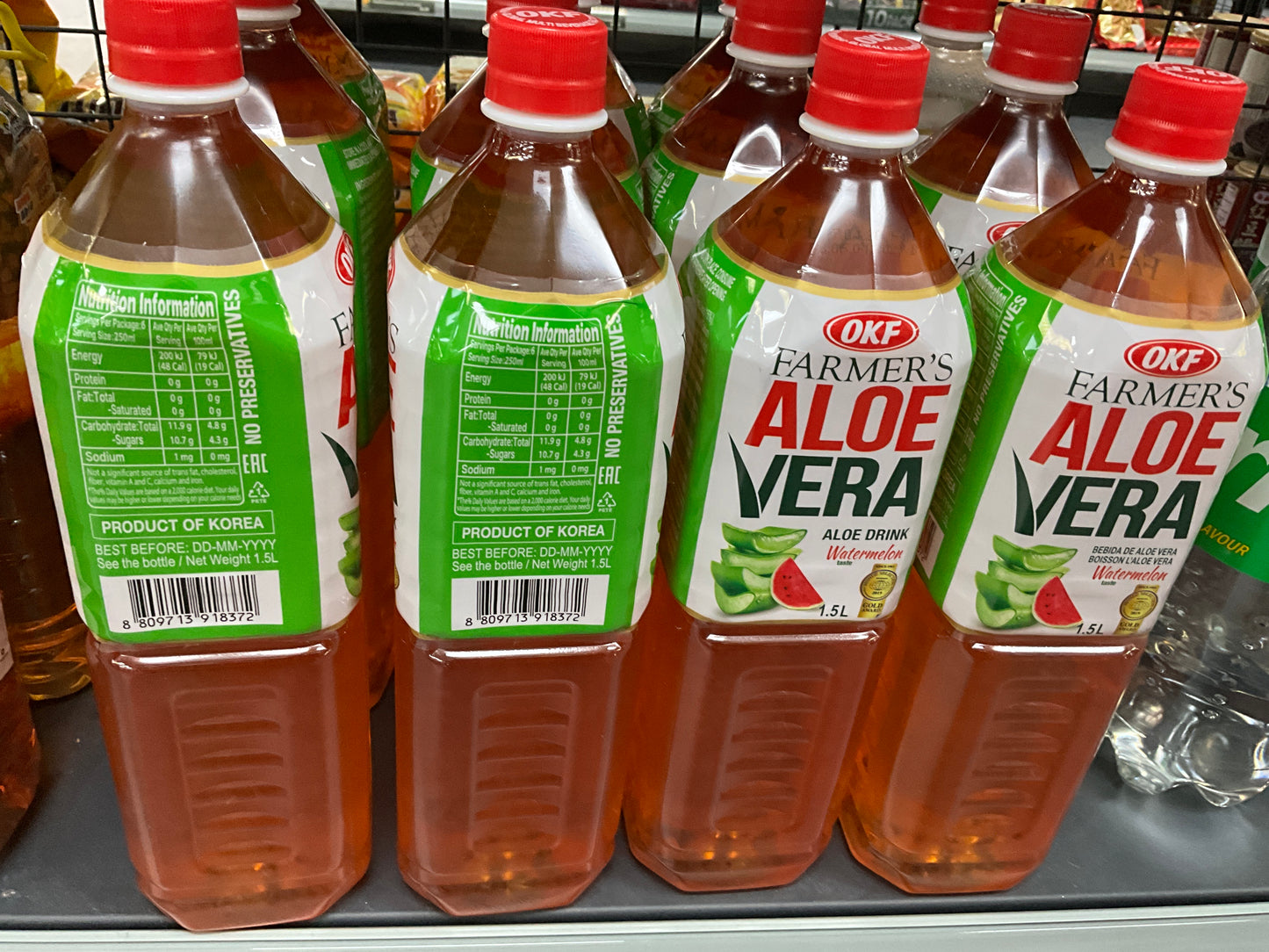 OKF Farmers Aloe Vera drink watermelon 1.5L