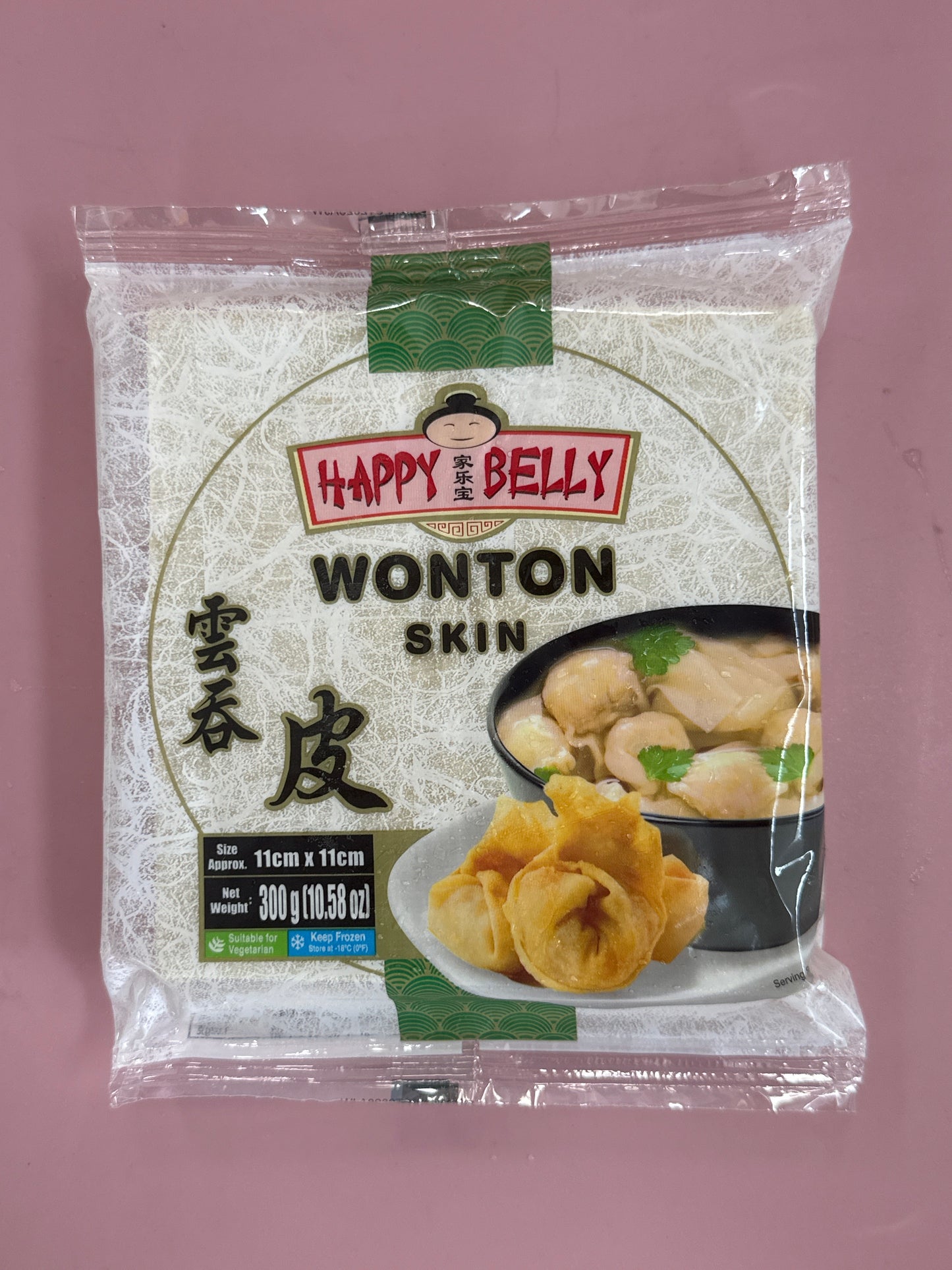Happy Belly Wonton Skin 110mm 300g