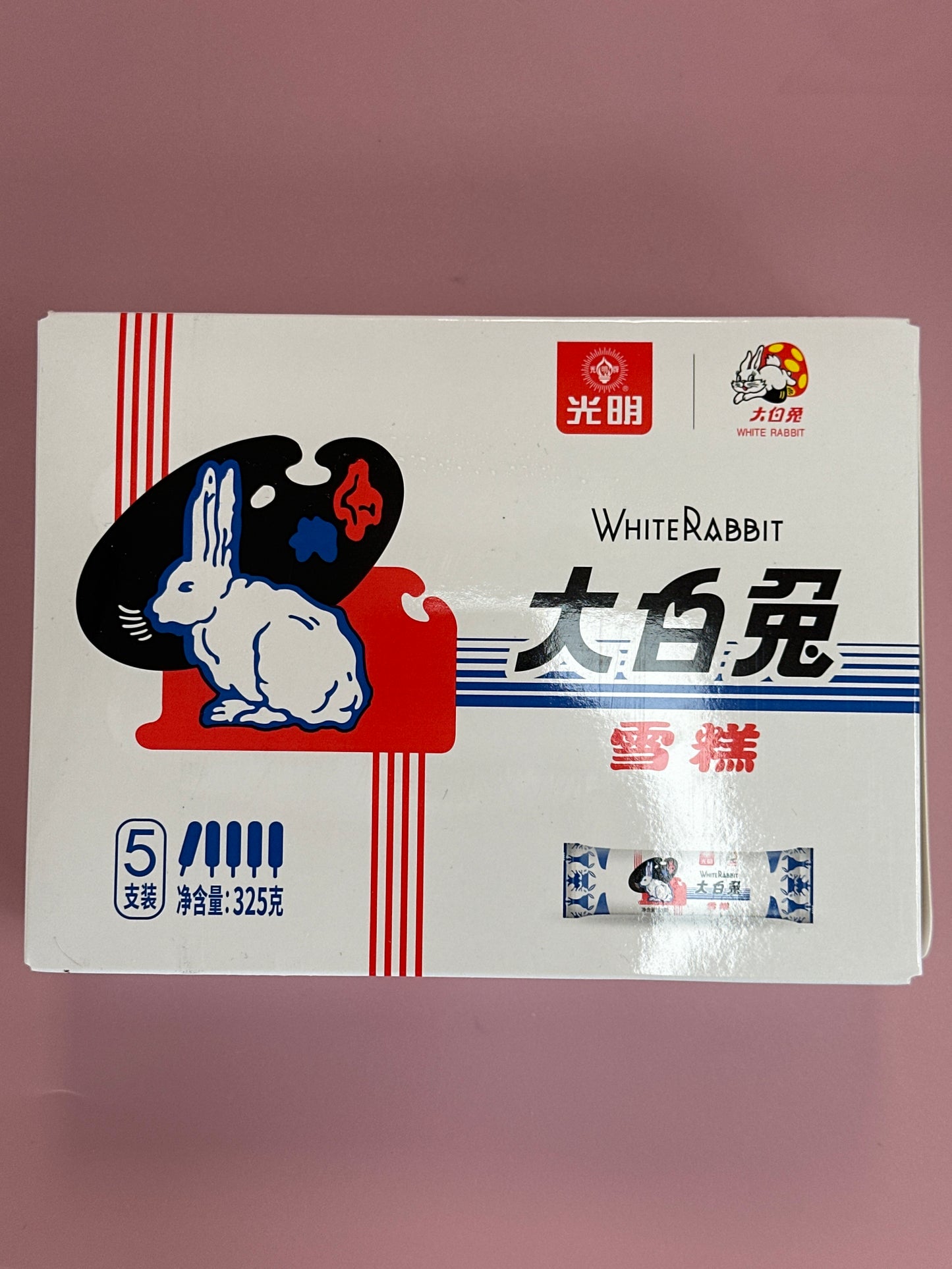 GM White Rabbit Ice Cream (5pc/box) 65g*
