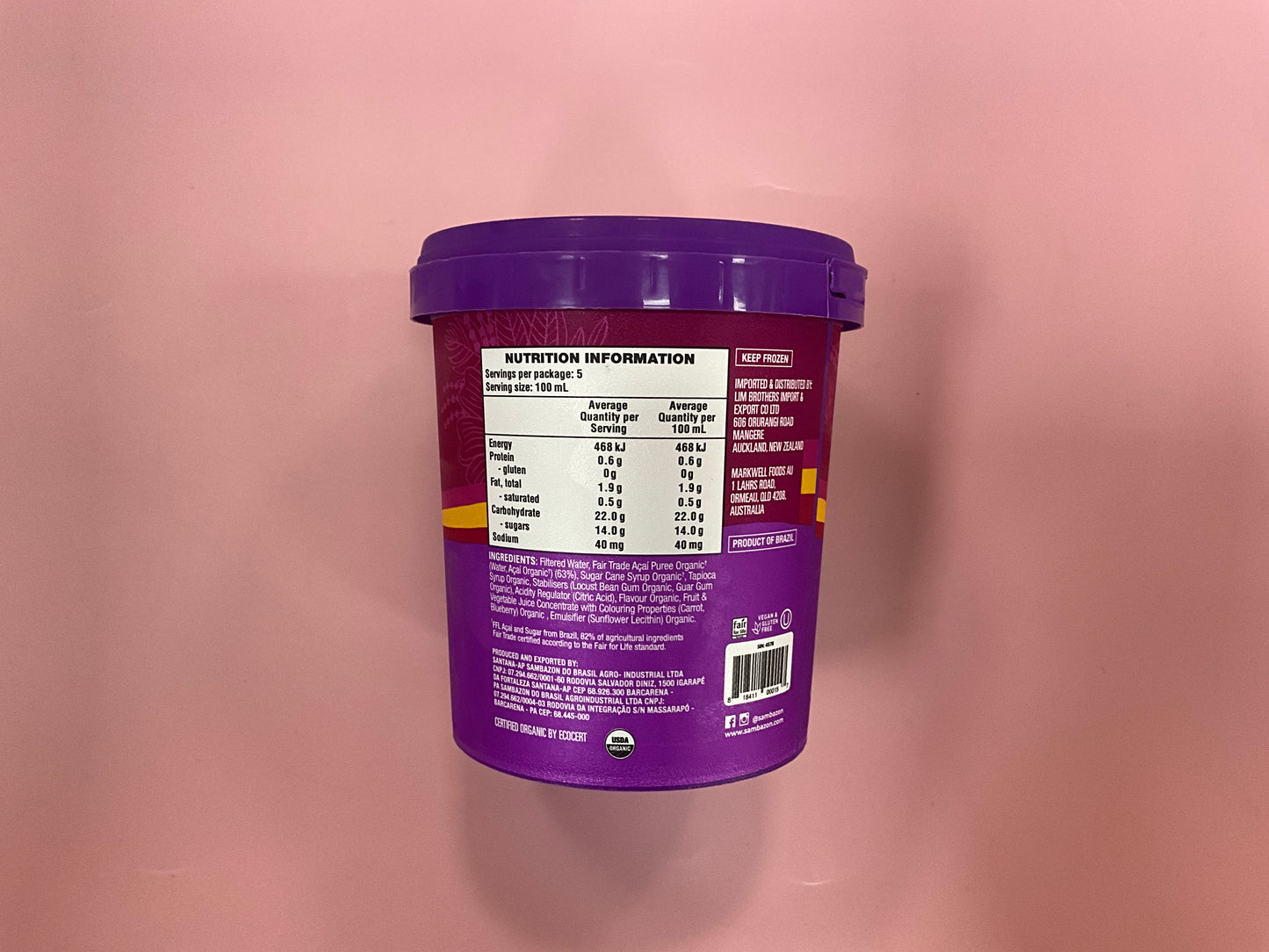 Sambazon Acai Scoopable 500mL