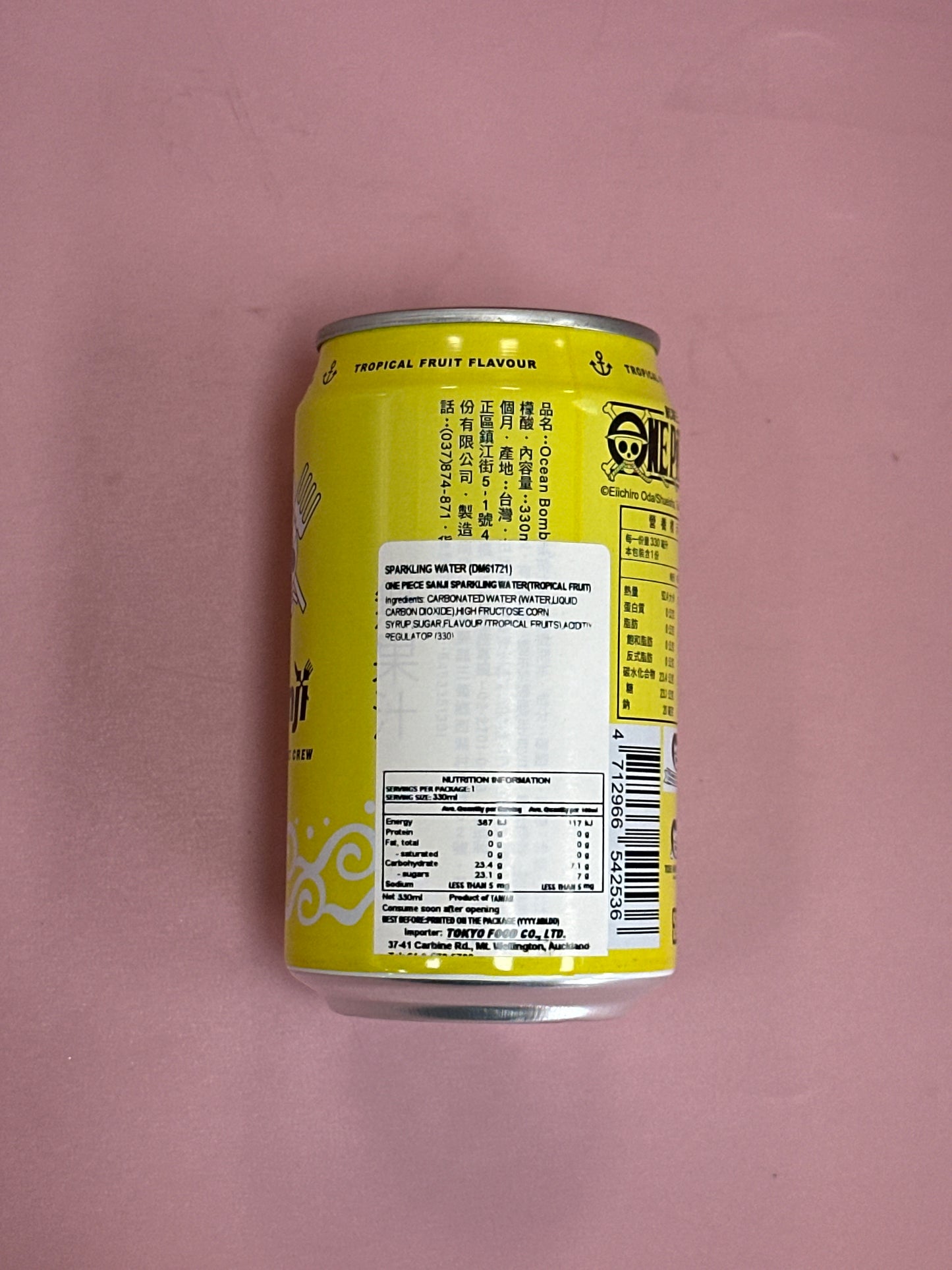 One piece sparkling water tropical fruit