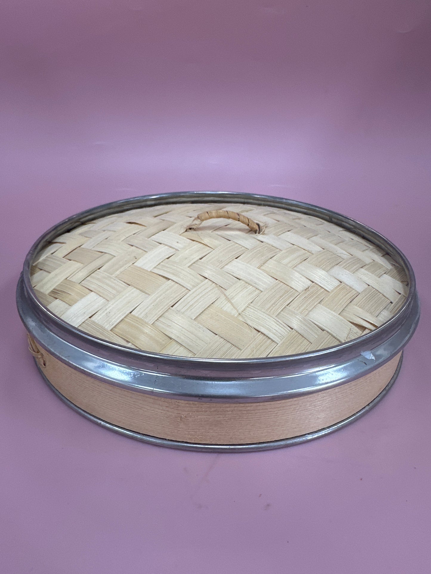 Metal Framed Bamboo Steamer Lid - Large