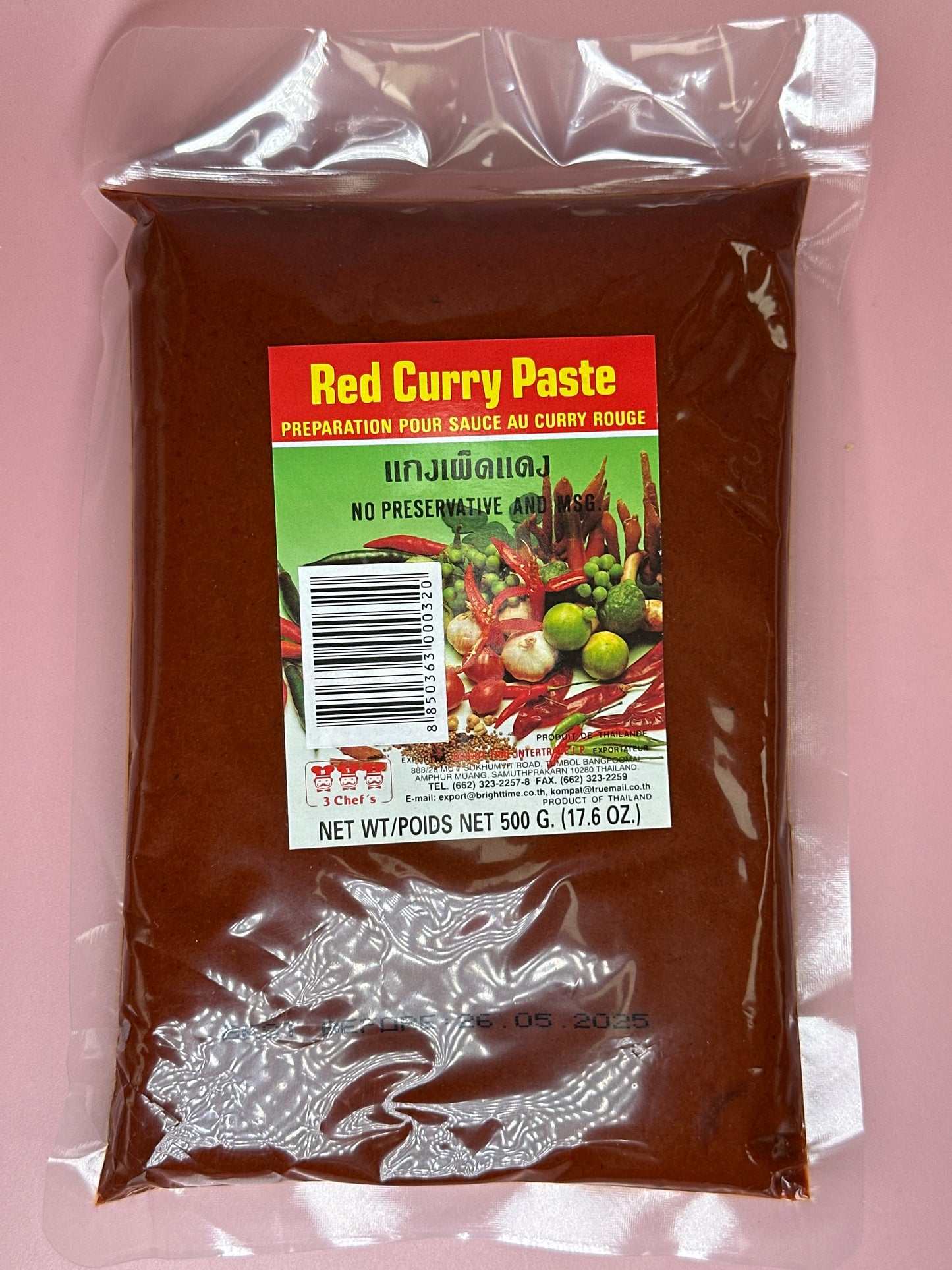 3 Chefs Red Curry Paste