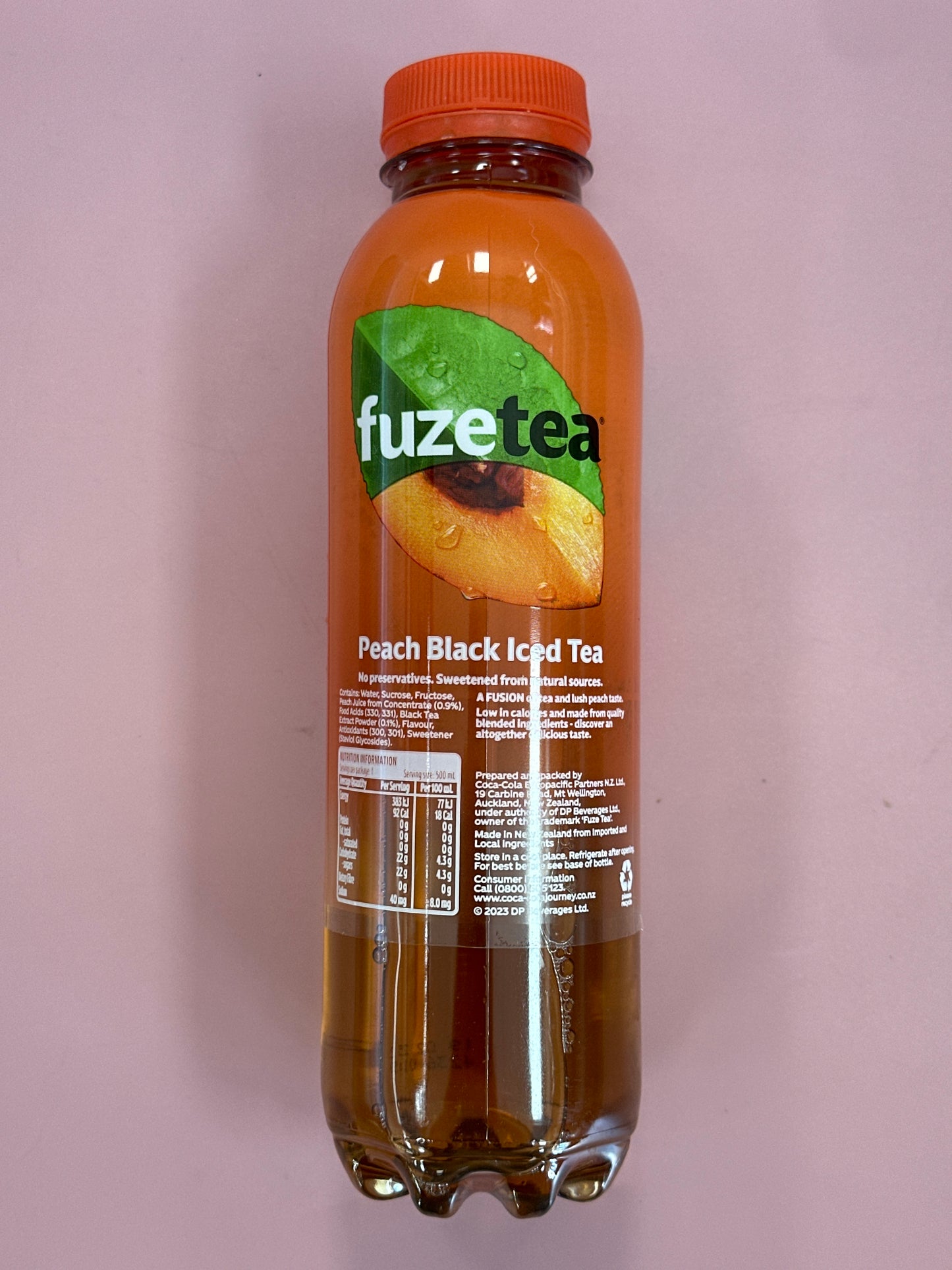 Fuse Black Tea Peach 500ml