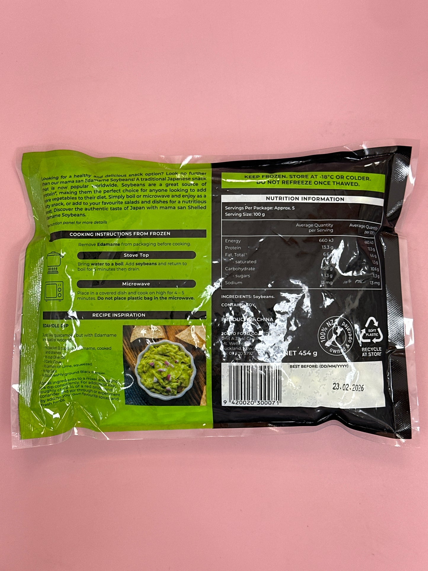 Mama San Shelled Edamame Soybeans (Without Shell)
