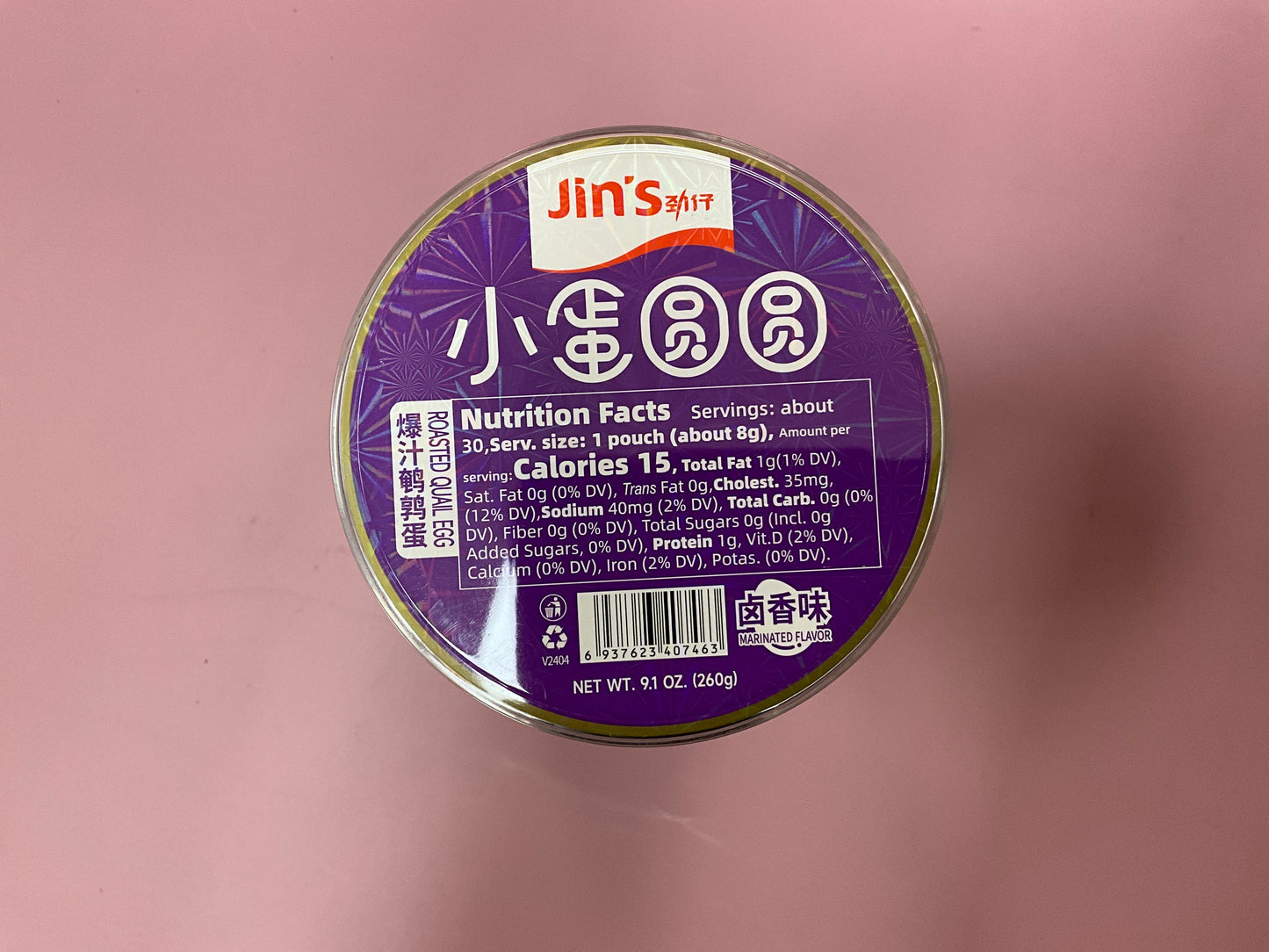 JZ Marinated Flav Quail Egg 260g