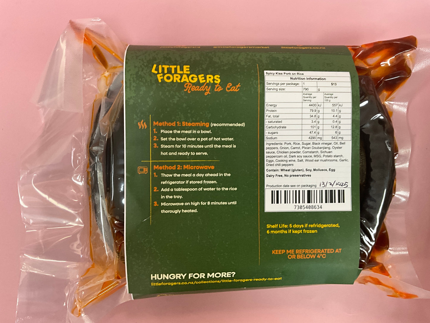 Little Foragers Spicy Kiss Yu Xiang Pork