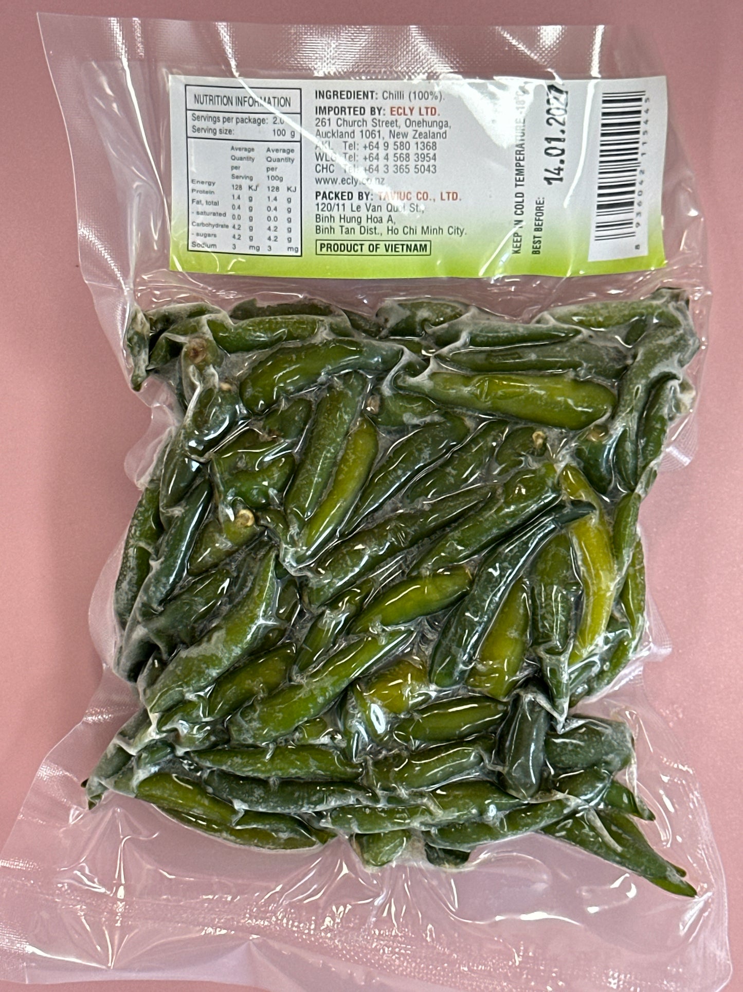 Frozen Green Chilli