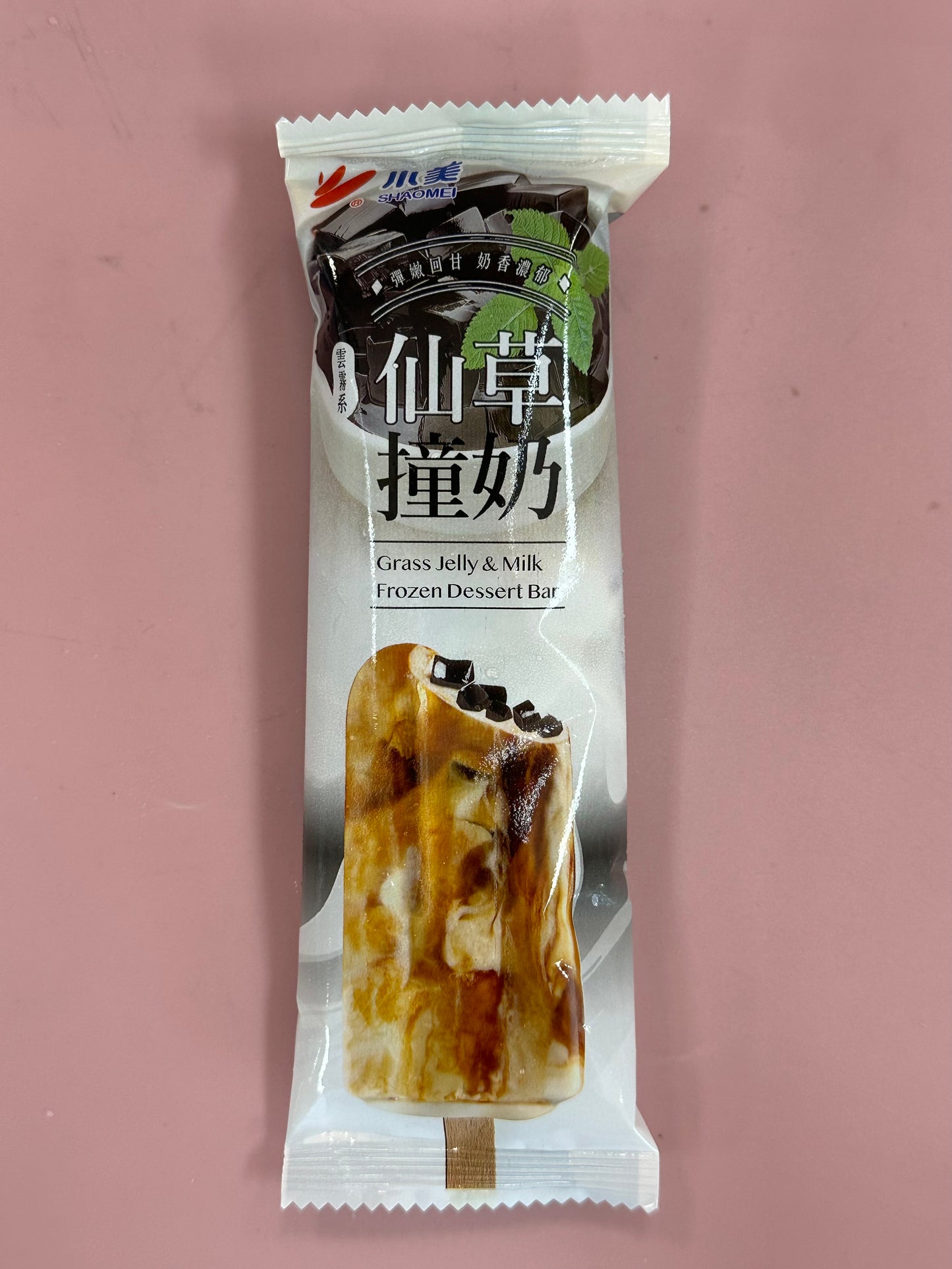 Shao Mei Grass Jelly & Milk Ice Cream Bar