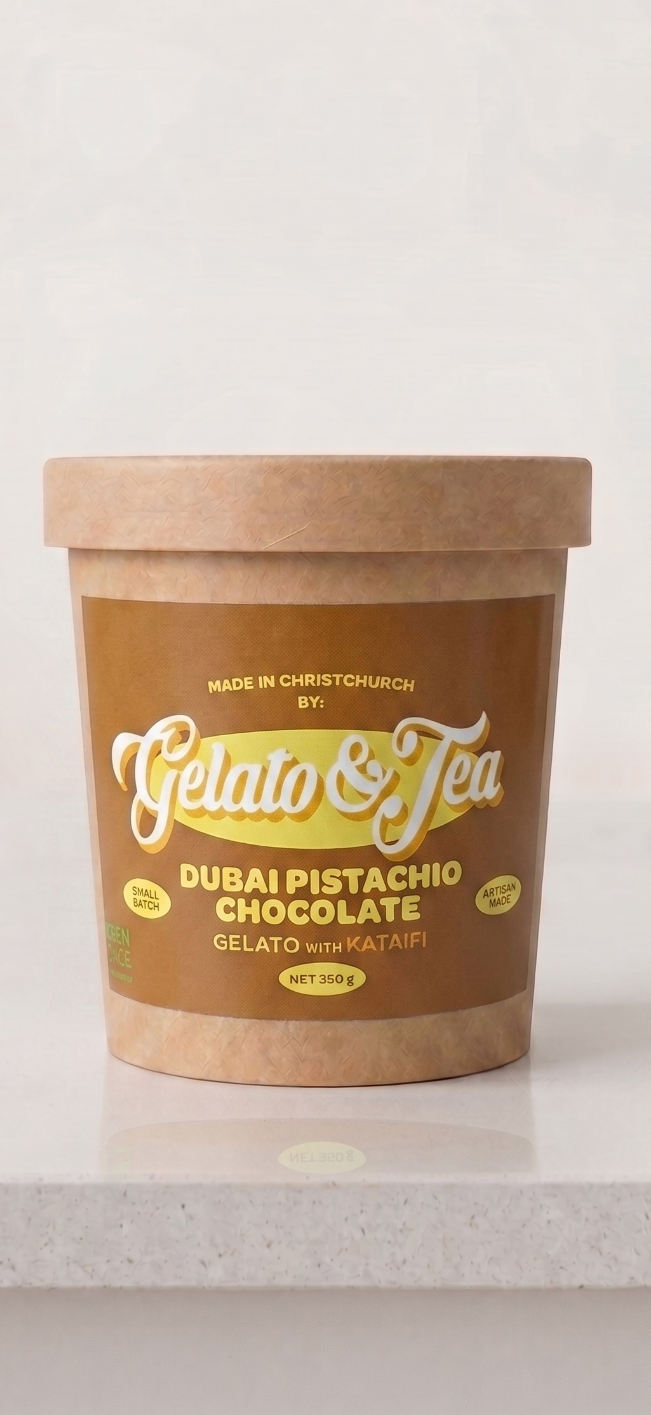 Gelato & Tea Dubai Chocolate Gelato 16oz