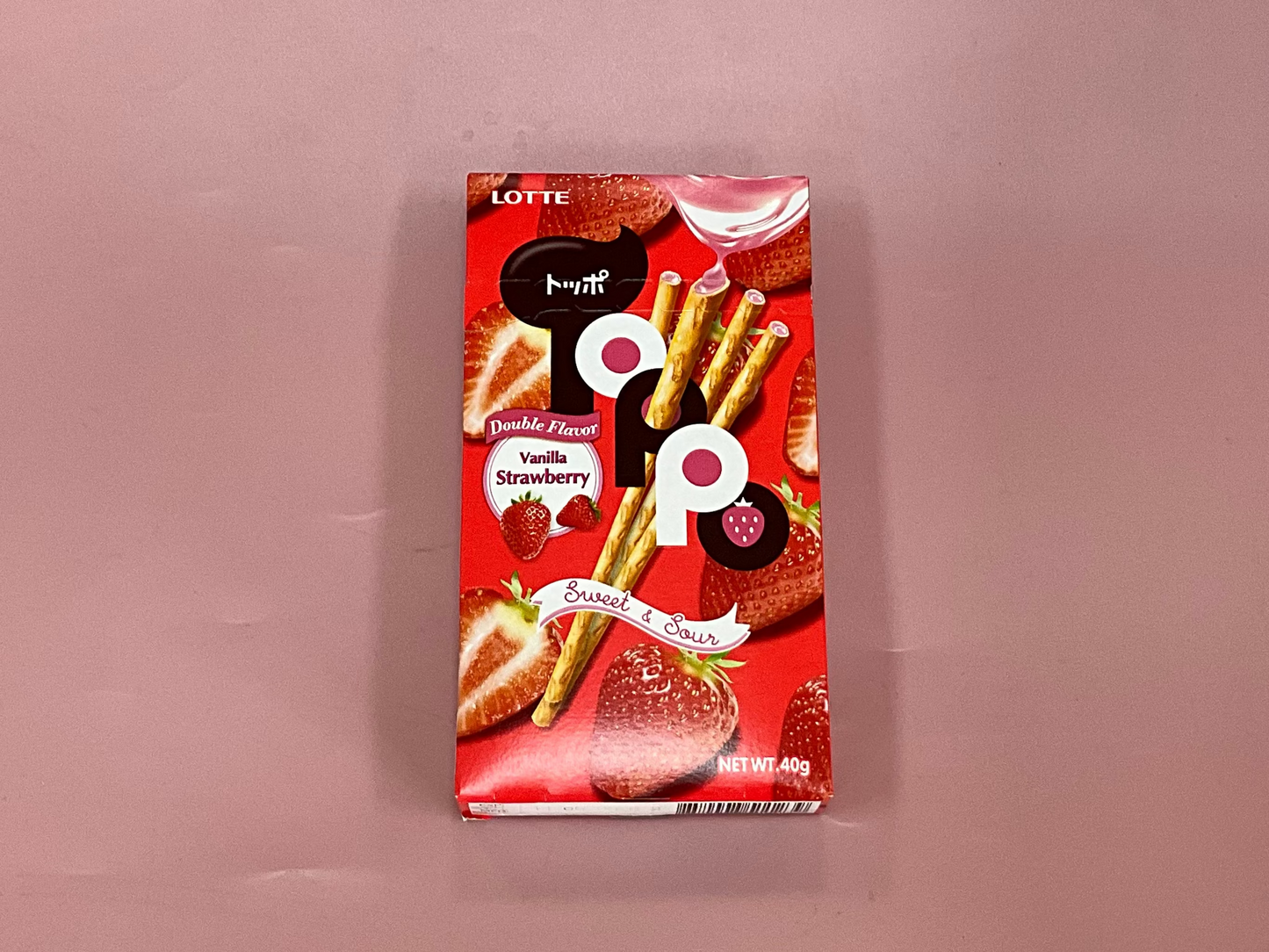 Thai lotte toppo vanilla strawberry 40g