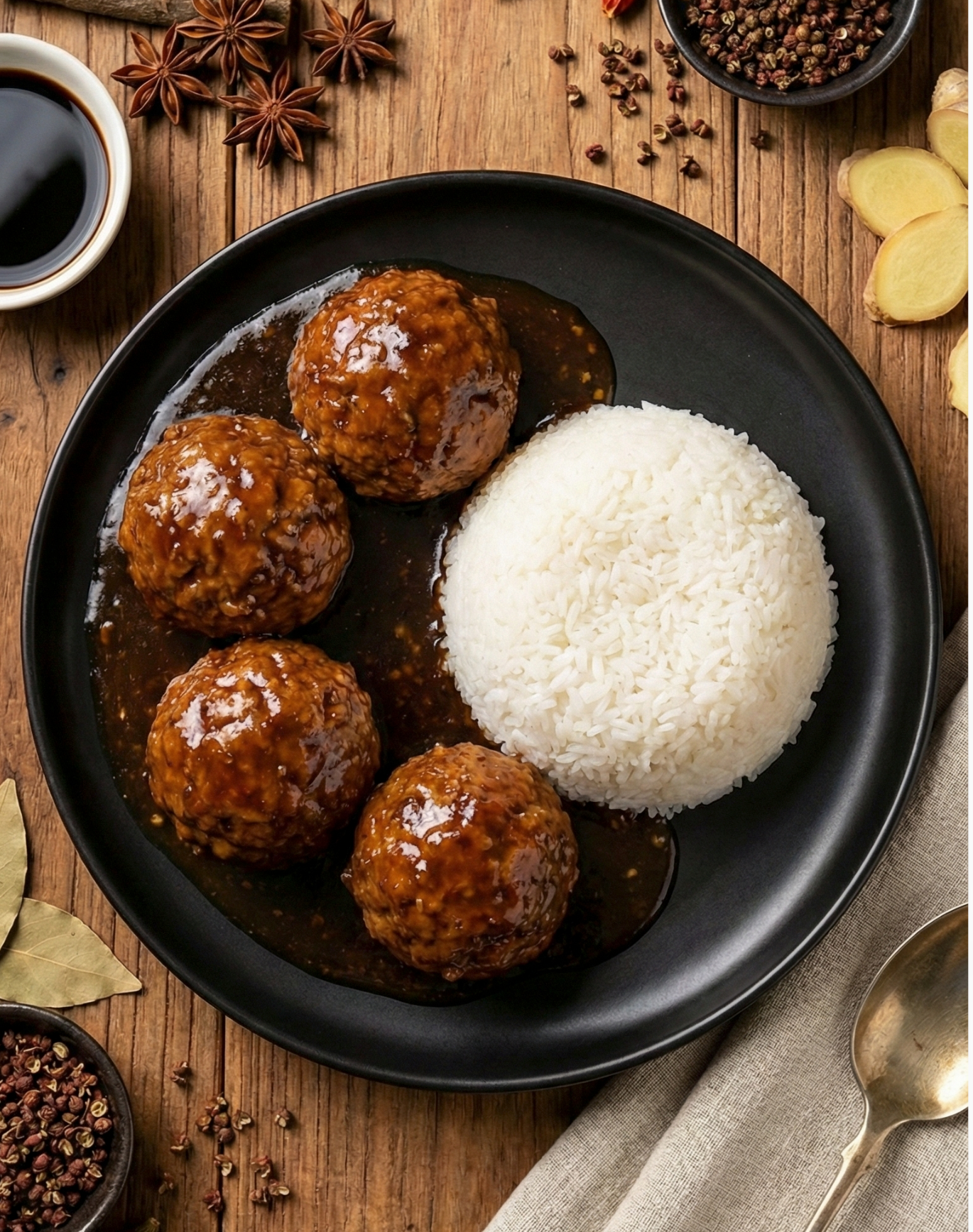 Little Foragers Four Joy Meatballs on rice 四喜丸子饭