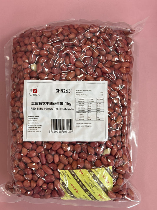 Check Red Skin Peanut Kernels 50/60