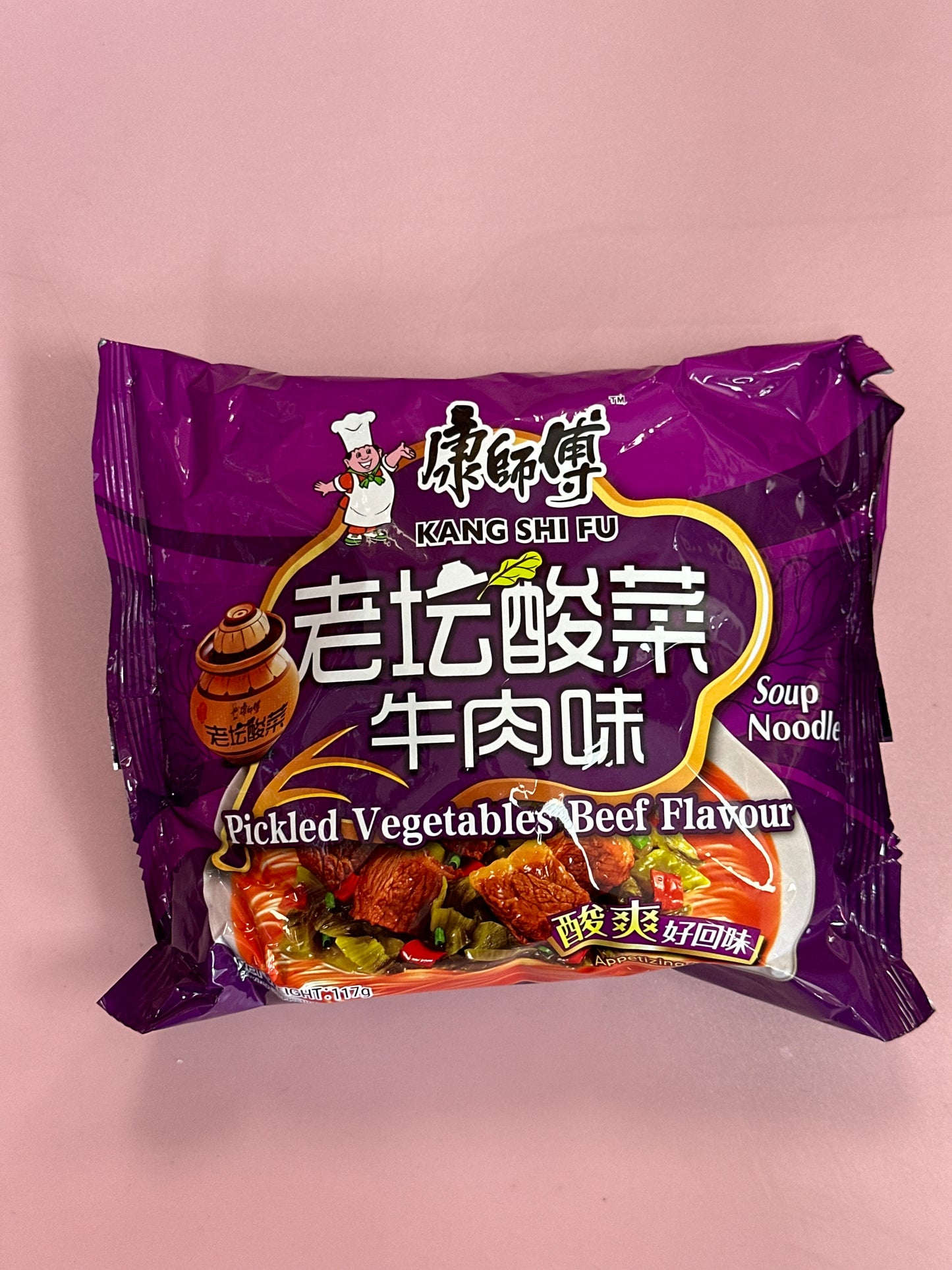 Master Kong Instant Noodle-Pickle Veg & Beef (single)