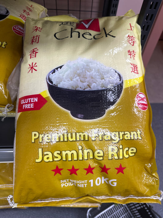 Check Premium Fragrant Jasmine Rice 10kg