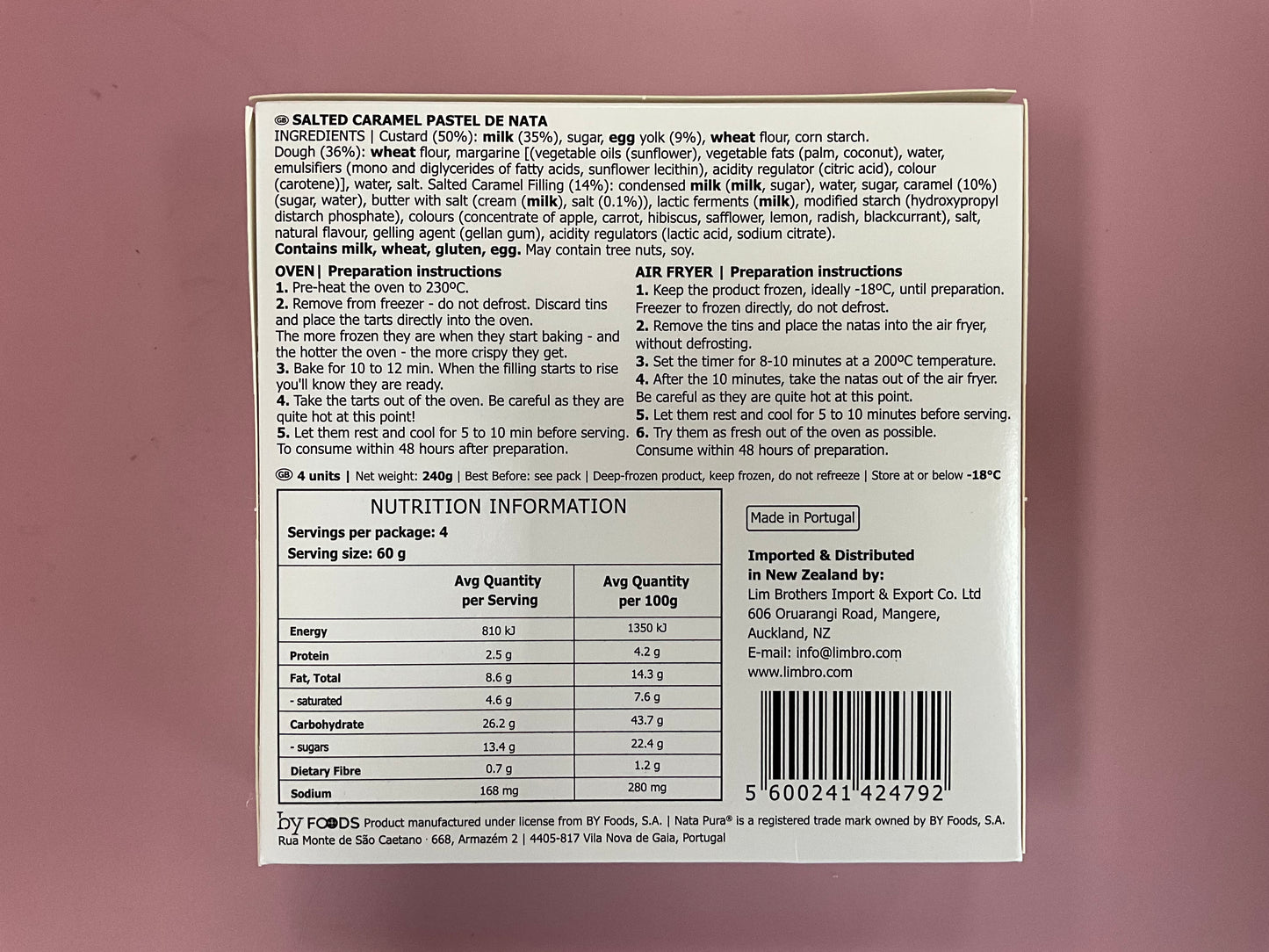 Nata Pura Portuguese custard tart salty caramel 24