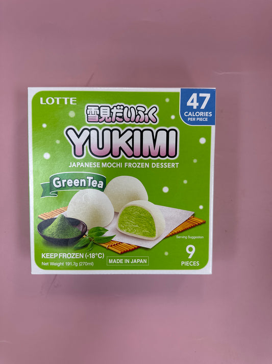 Lotte Yukimi Daifuku (Mini Green Tea) 9p