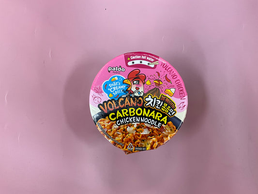 Paldo Volcano chicken cup noodle carbonara 105g