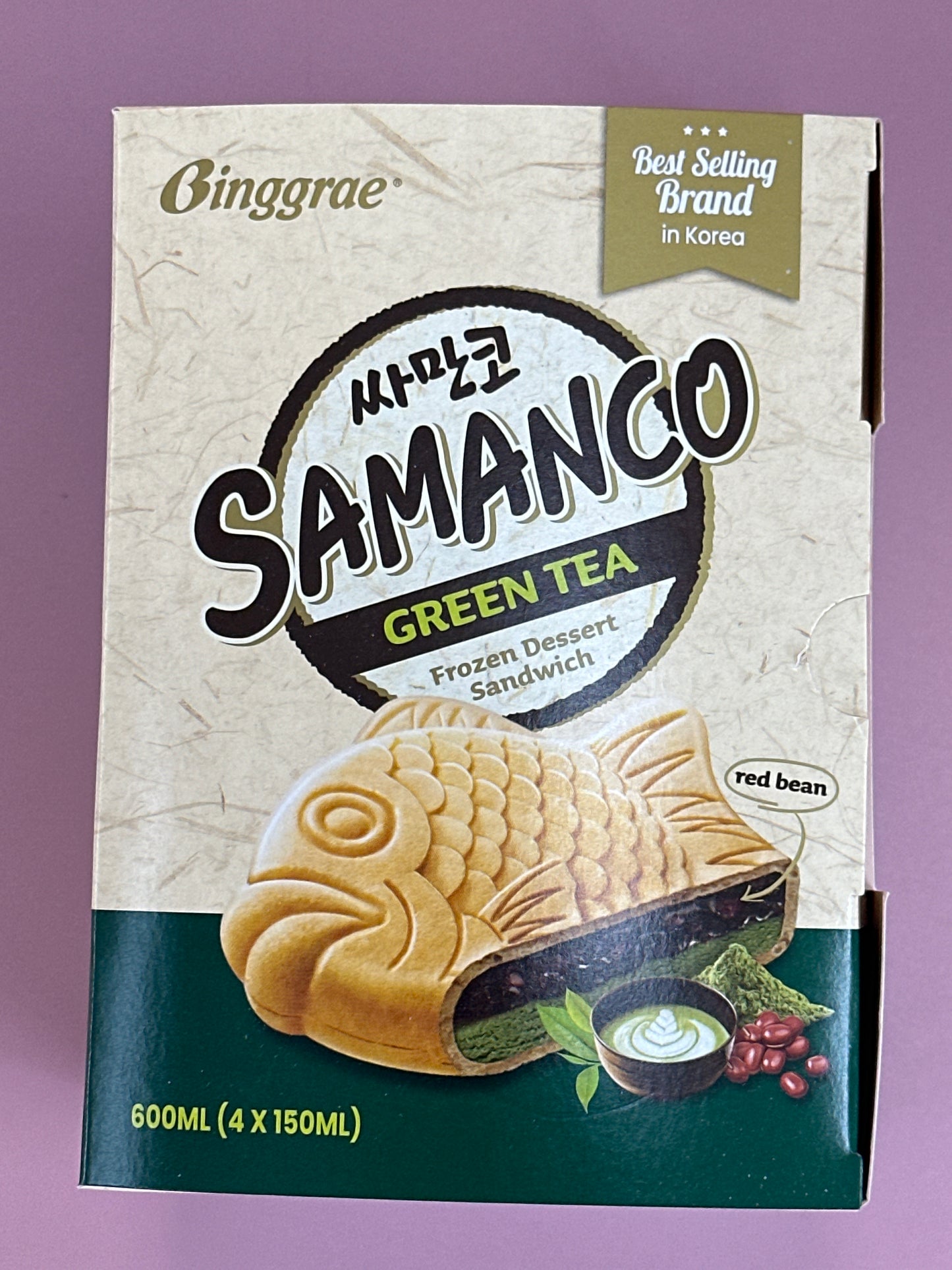 Binggrae Samanco Green Tea (4pc/box)