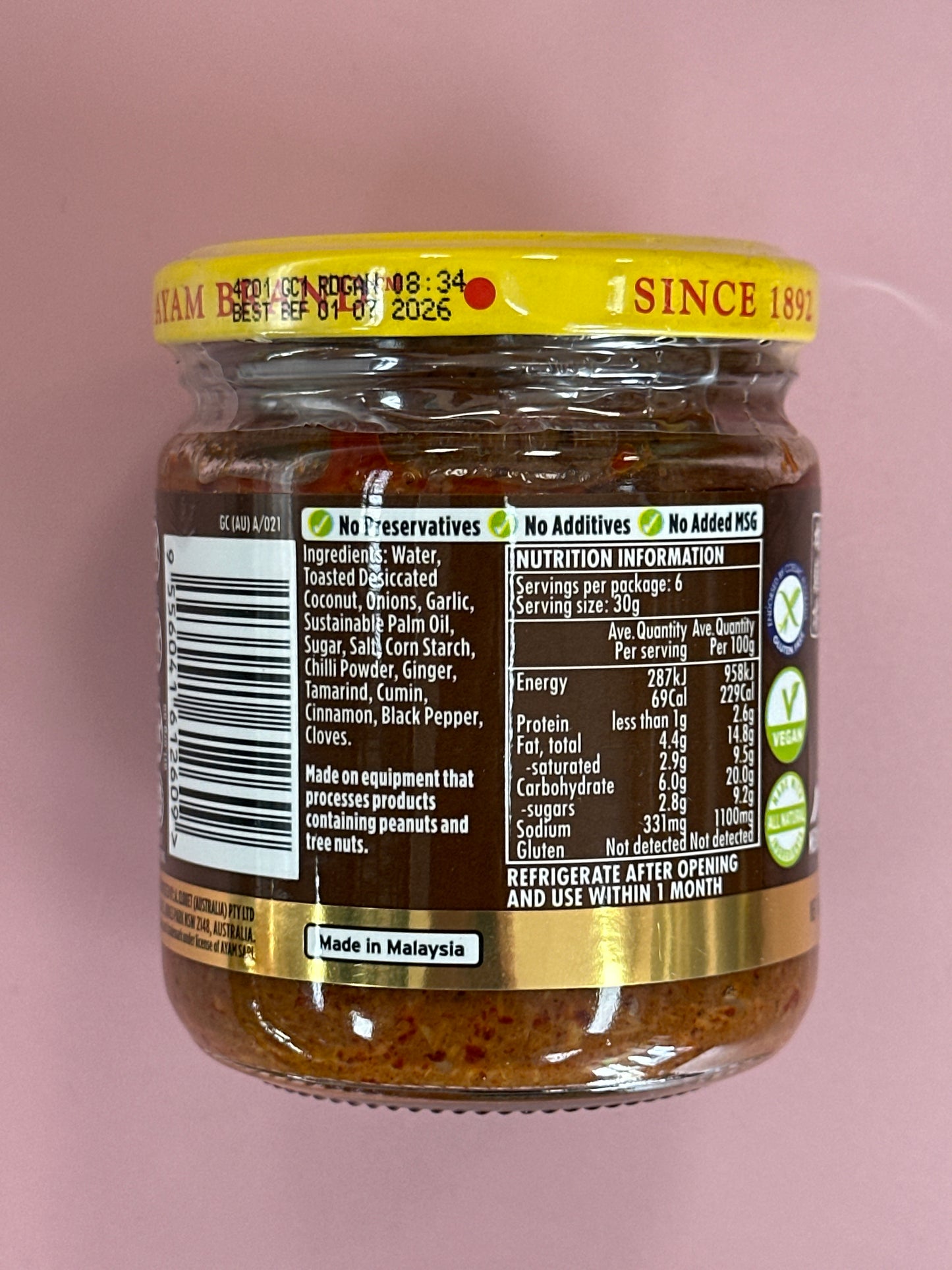 Ayam Rendang Curry Paste 185g