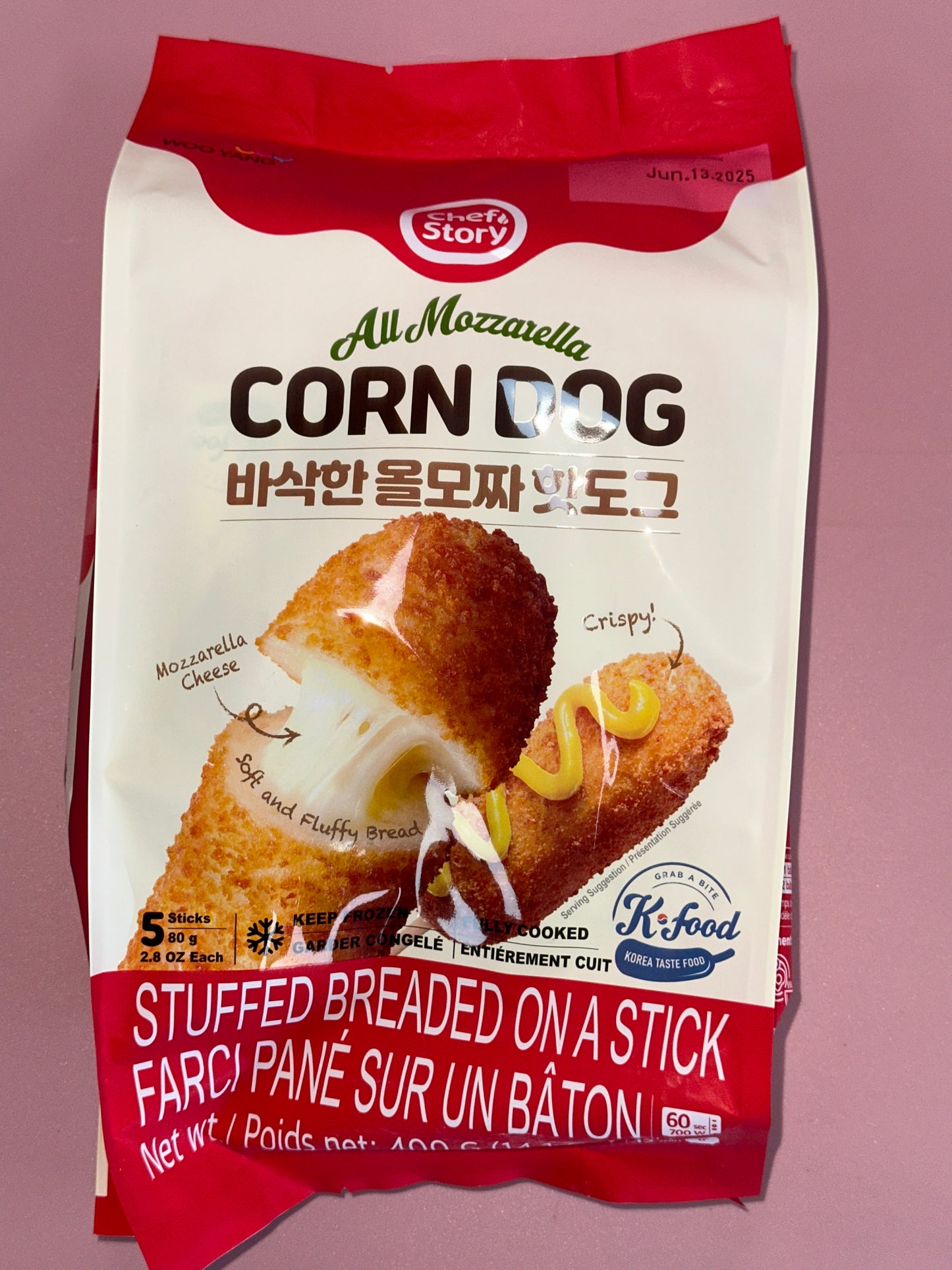 Wooyang All Mozzarella Corn Dog