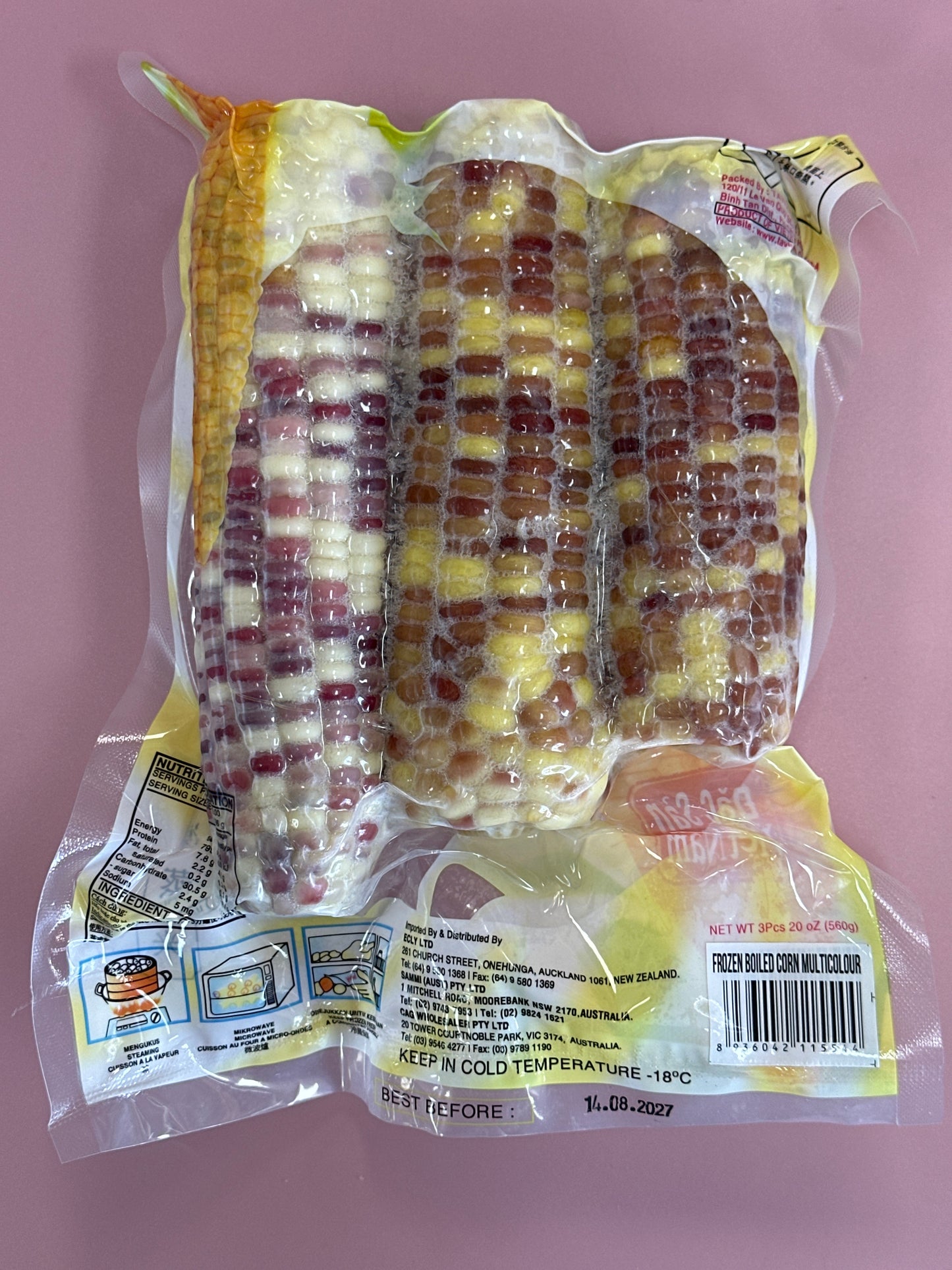 Frozen Boiled Young Corn (Mclr)3Pcs