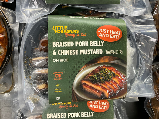 Little Foragers Braised Pork Belly & Chinese Musta