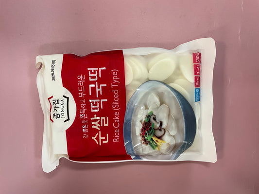 Jongga Rice Cake Days Thin Round 500g