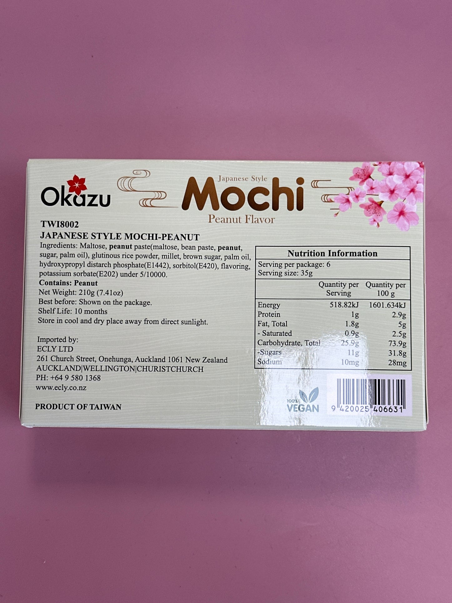 Okazu Japanese Style Mochi Peanut