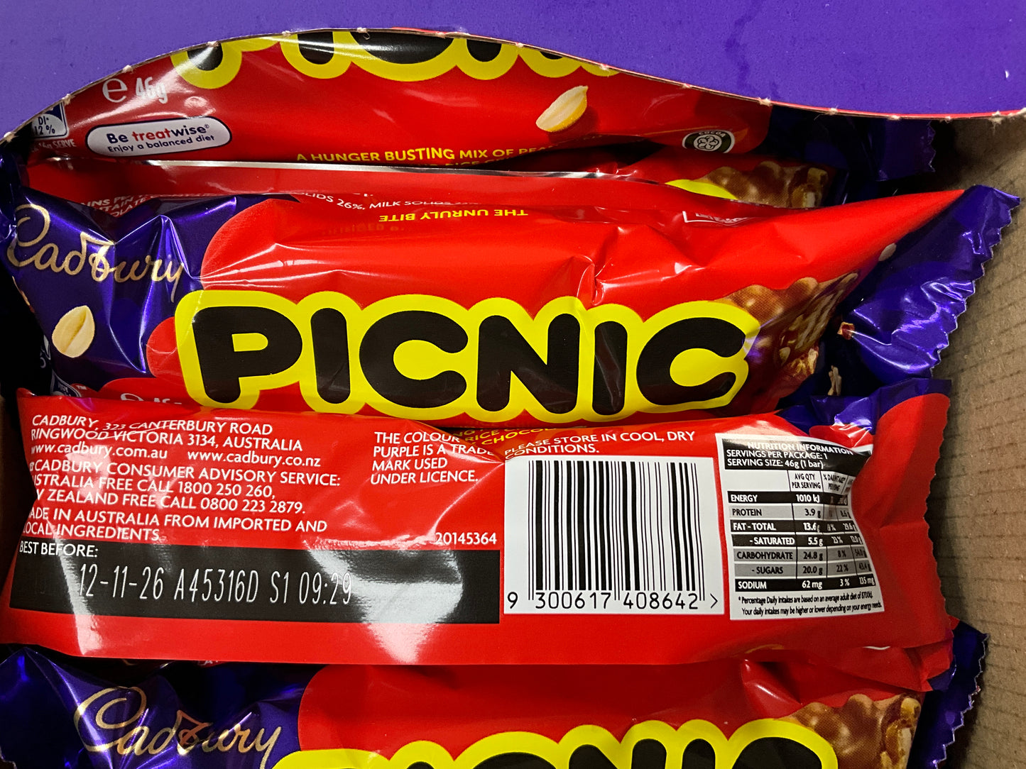 Cadbury Bar Picnic 46g