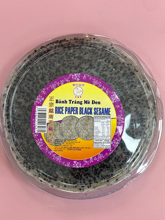 Rice Paper Black Sesame