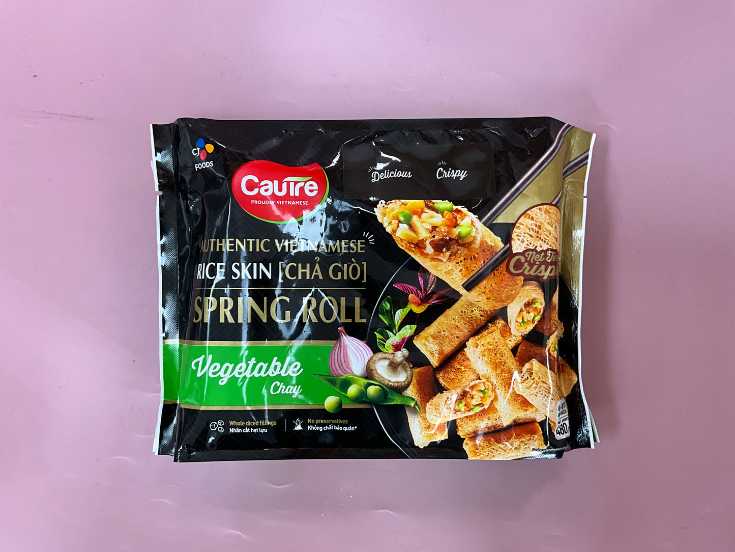 Cau Tre Frozen Rice Net Spring Rolls Vegetable 480