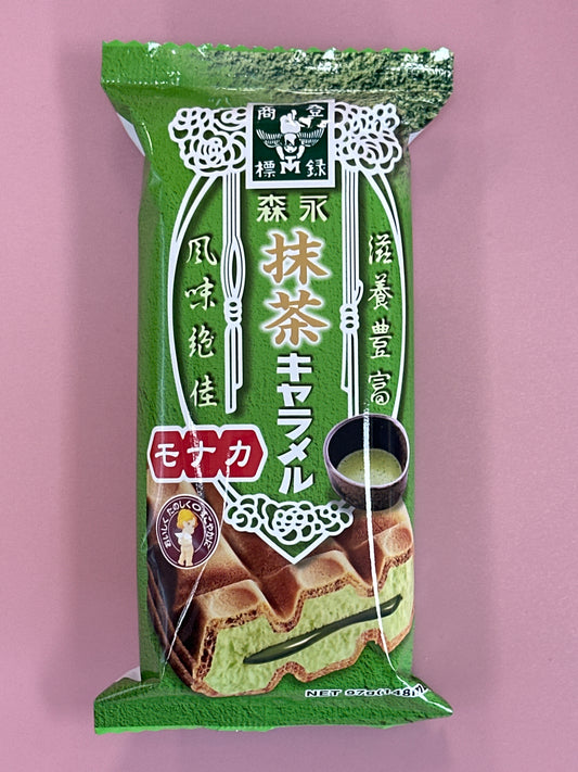 Morinaga Seika Matcha Caramel Monaca / Ice Cream