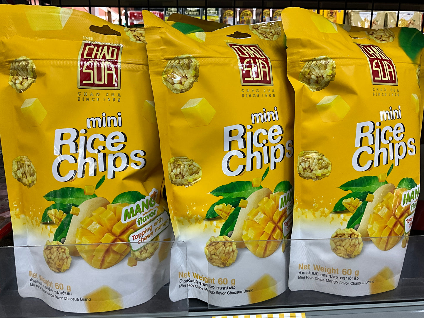 Chao Sua Mini Rice Chips Mango 60g
