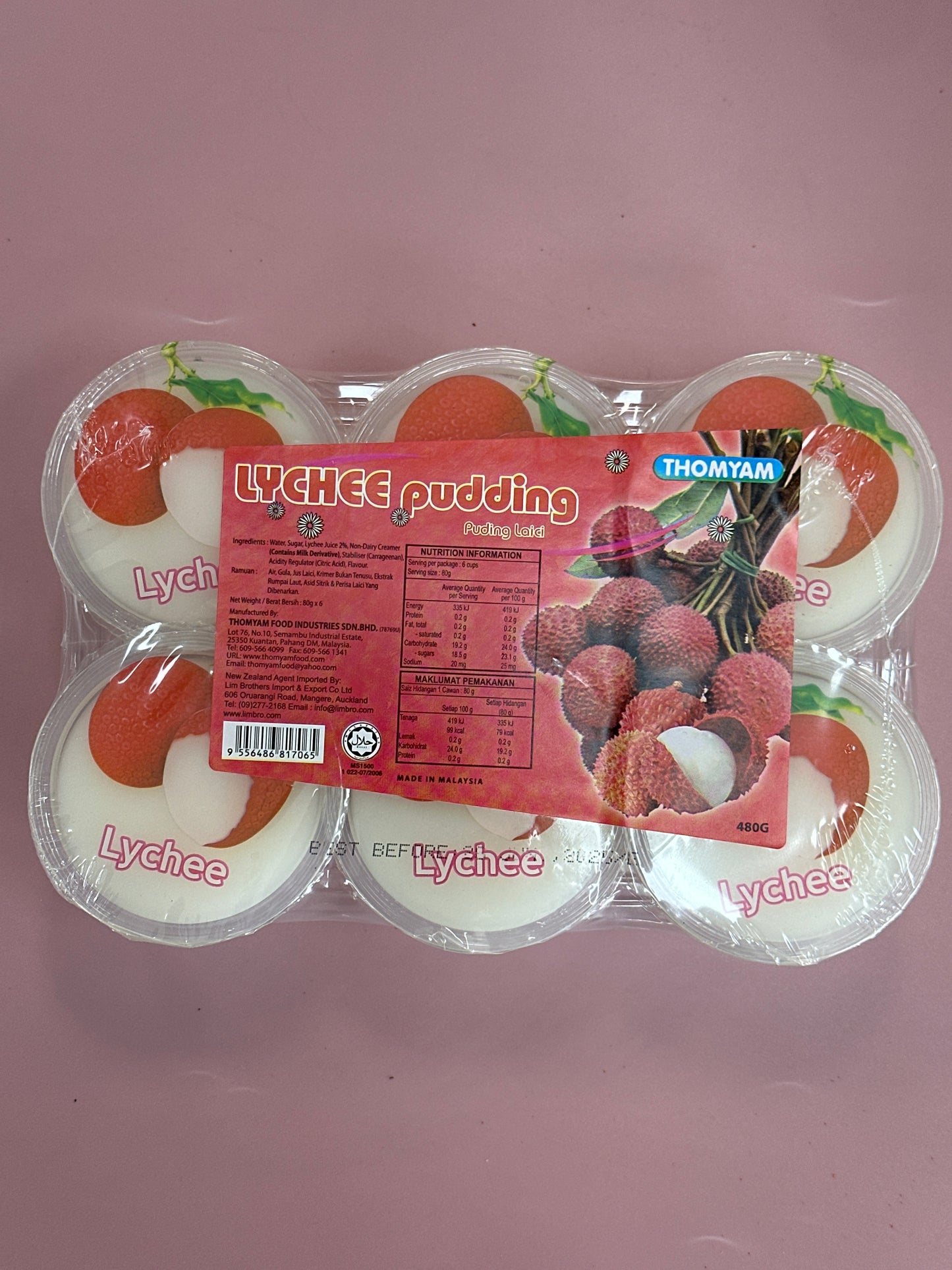 Thomyam Lychee Pudding 480g