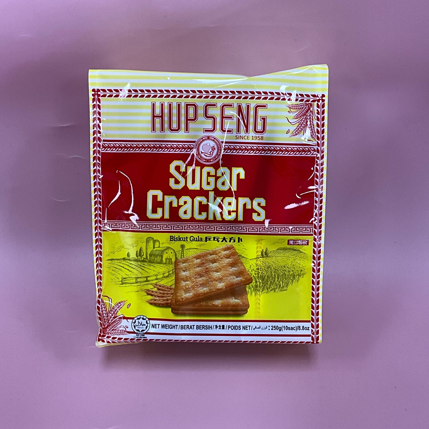 Hup Seng Sugar Crackers 250g 合成牌奶油饼干（有糖）
