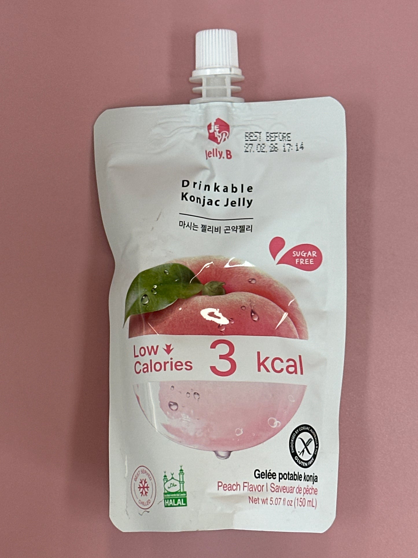 Jelly.B Drinkable Konjac Jelly Peach Fl