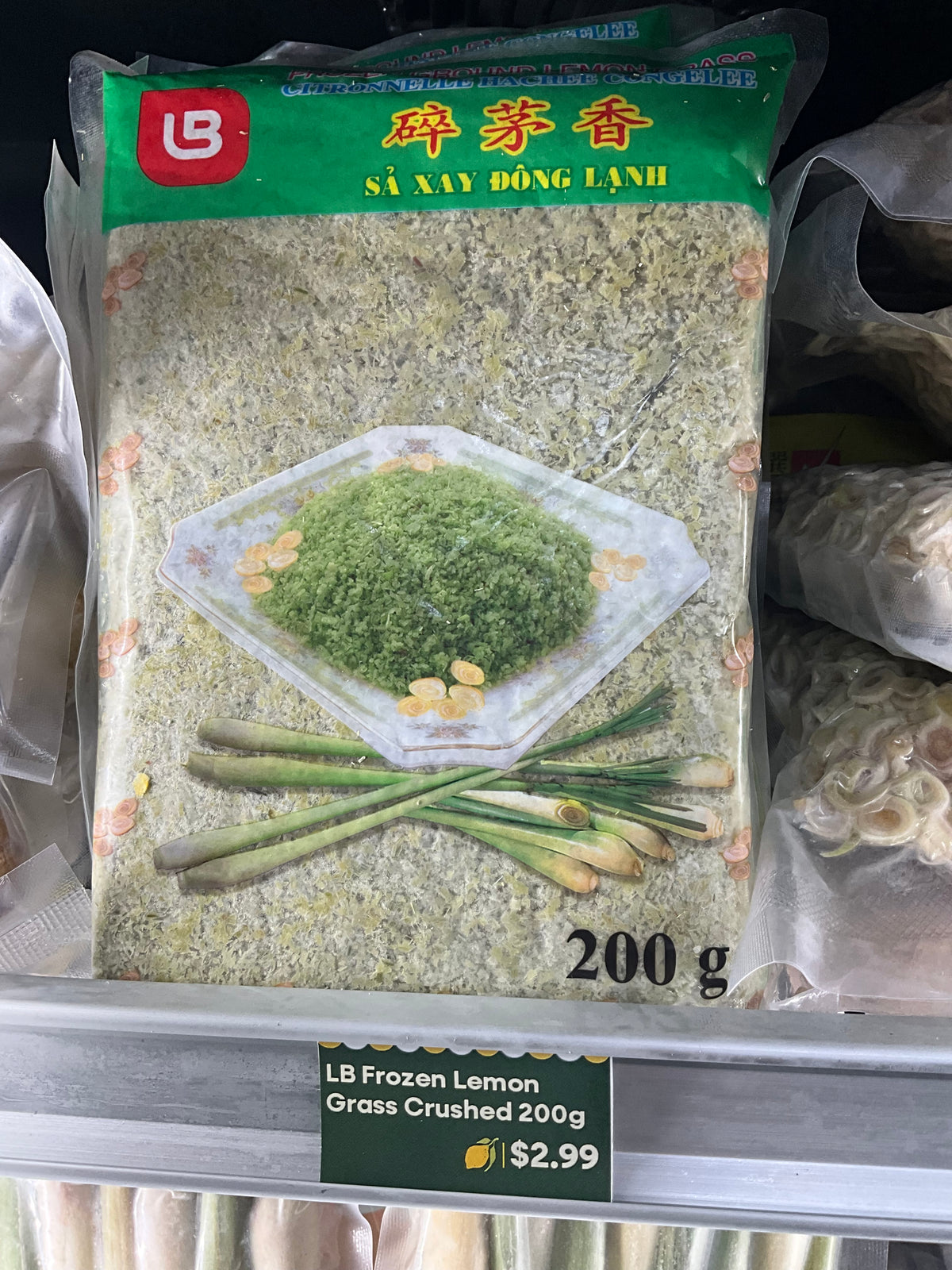 LB Frozen Lemon Grass Crushed 200G