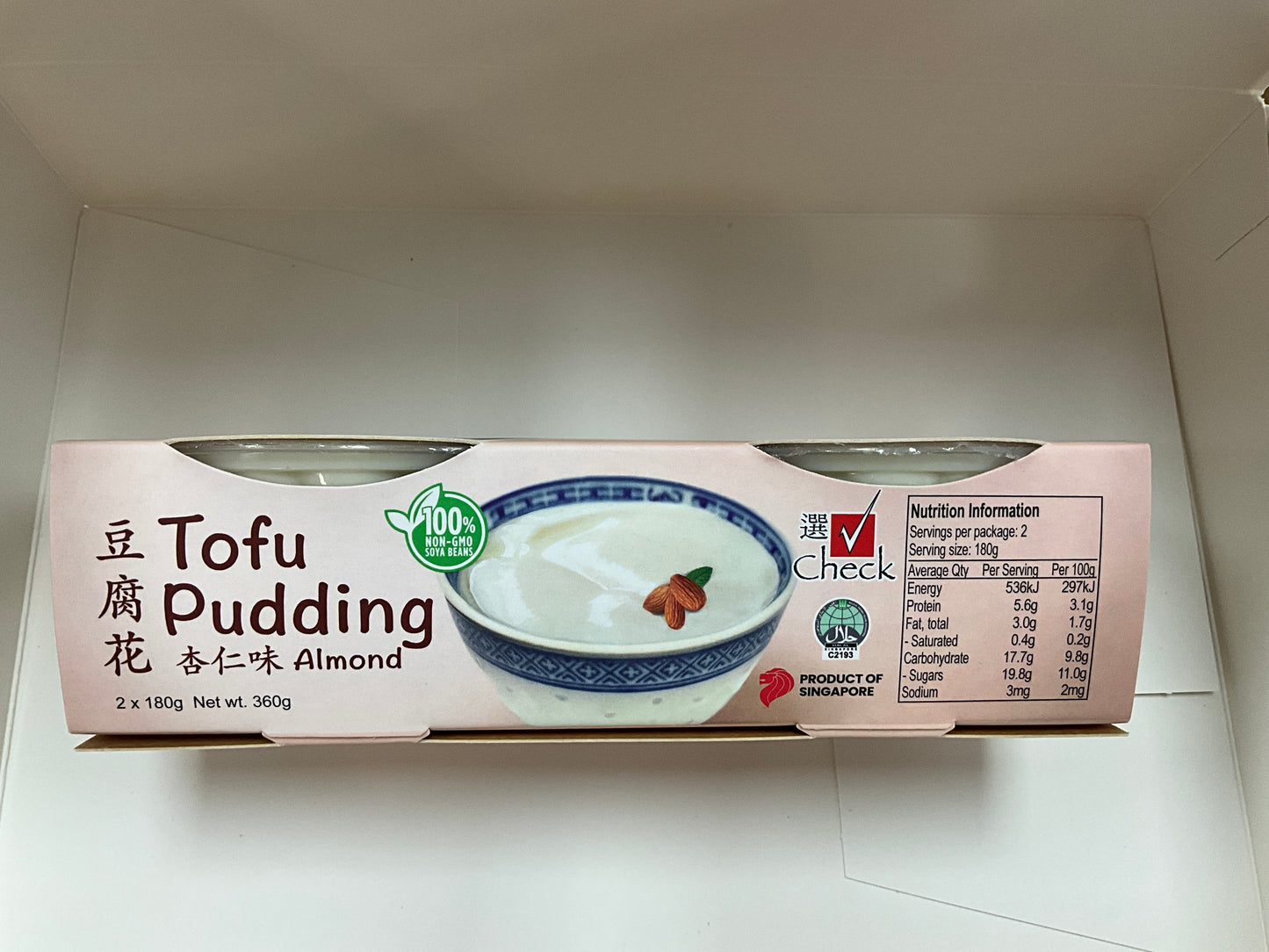 Check Tofu Pudding Almond 360g 豆腐花杏仁味