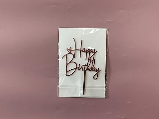 Happy Birthday Cake Topper (Big) 生日蛋糕摆件（大）