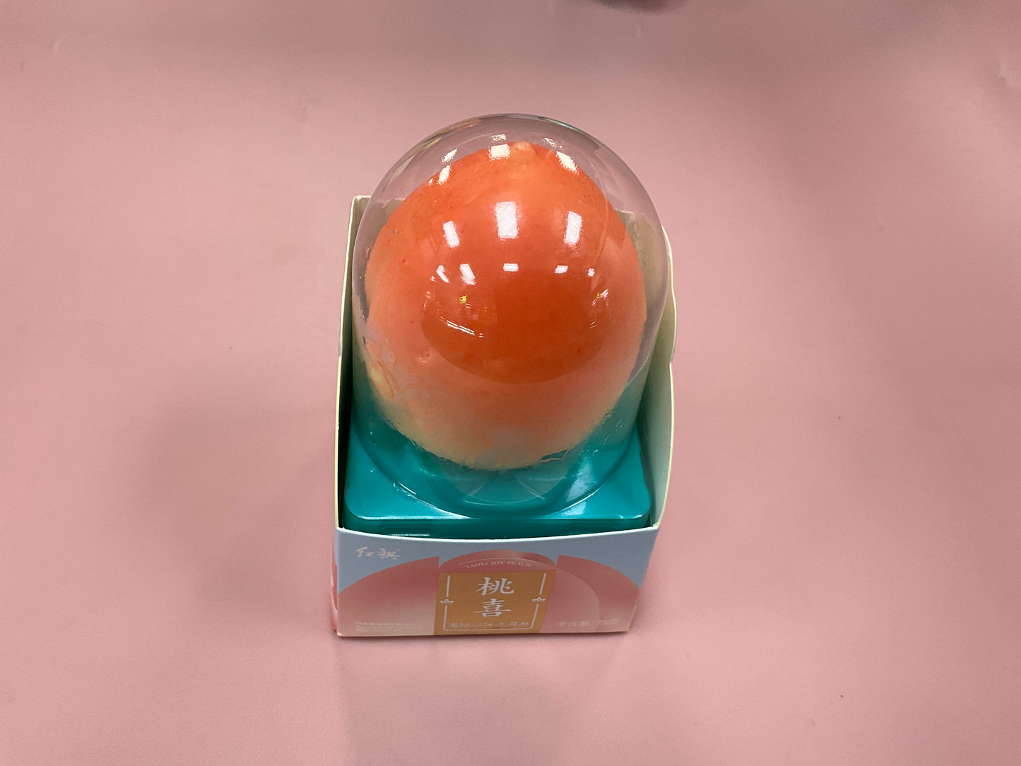 HongQi Peach Flavor 75g 红旗牌桃喜冰激凌-黄桃果酱夹心