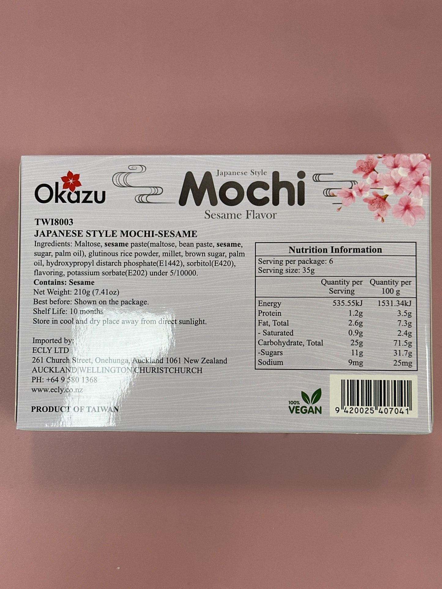 Okazu Japanese Style Mochi Sesame