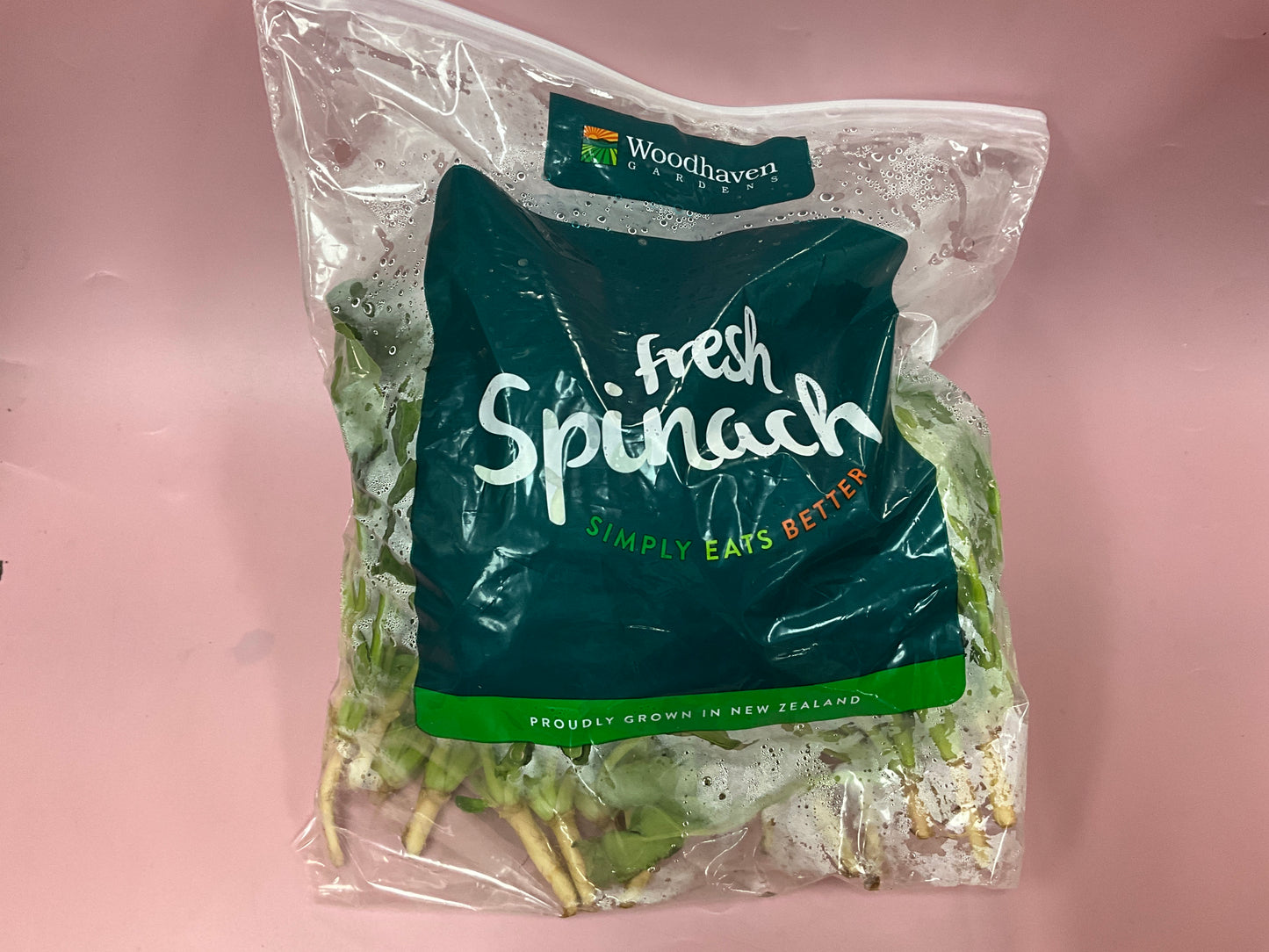 Spinach woodhaven bag