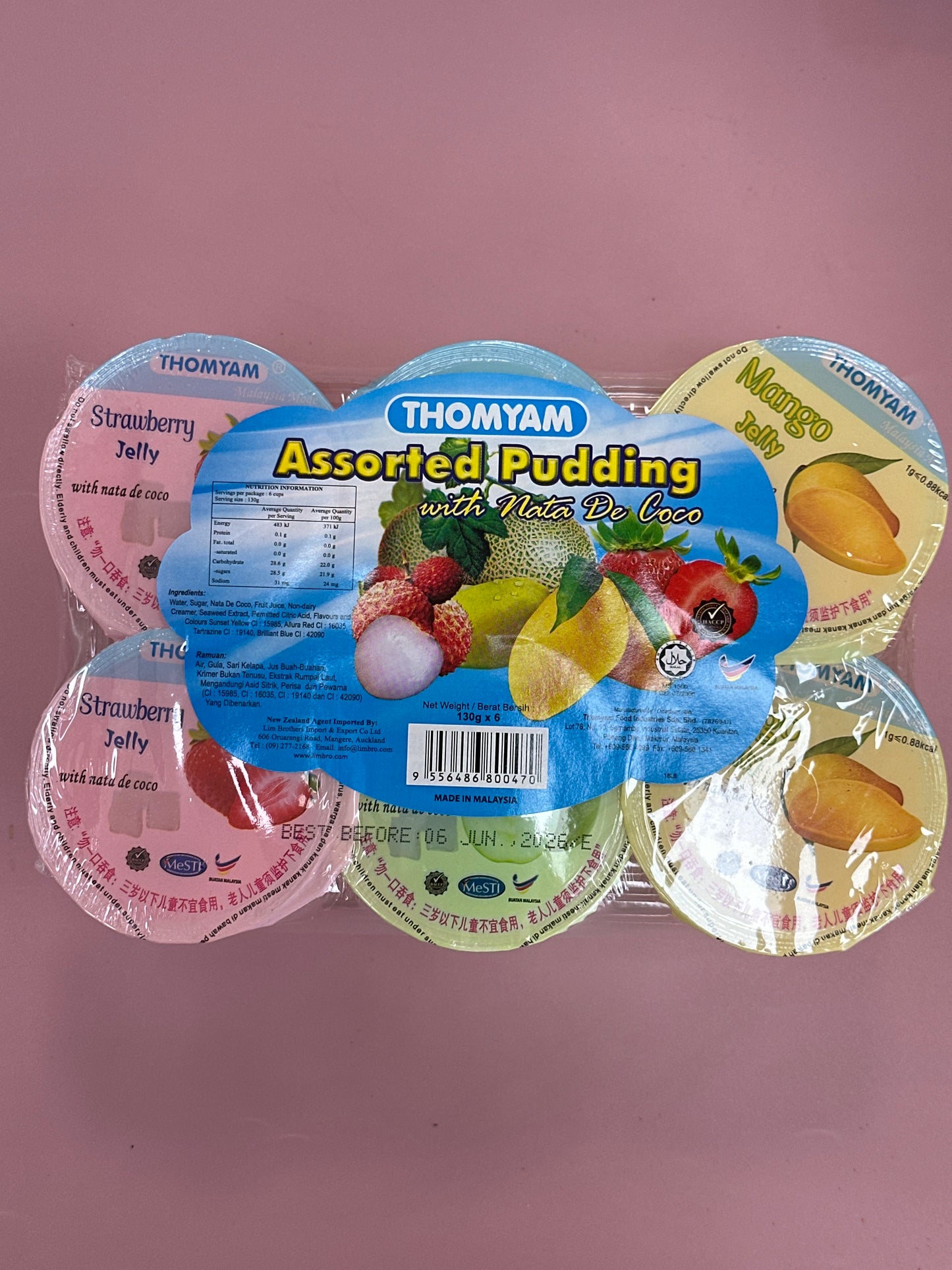 Thomyam Assorted Pudding 780g